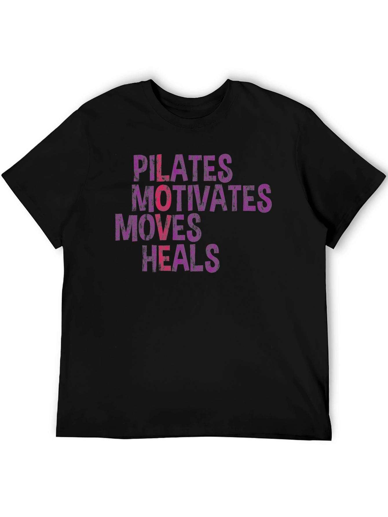 Pilates Motivates Moves Heals Graphic Tee