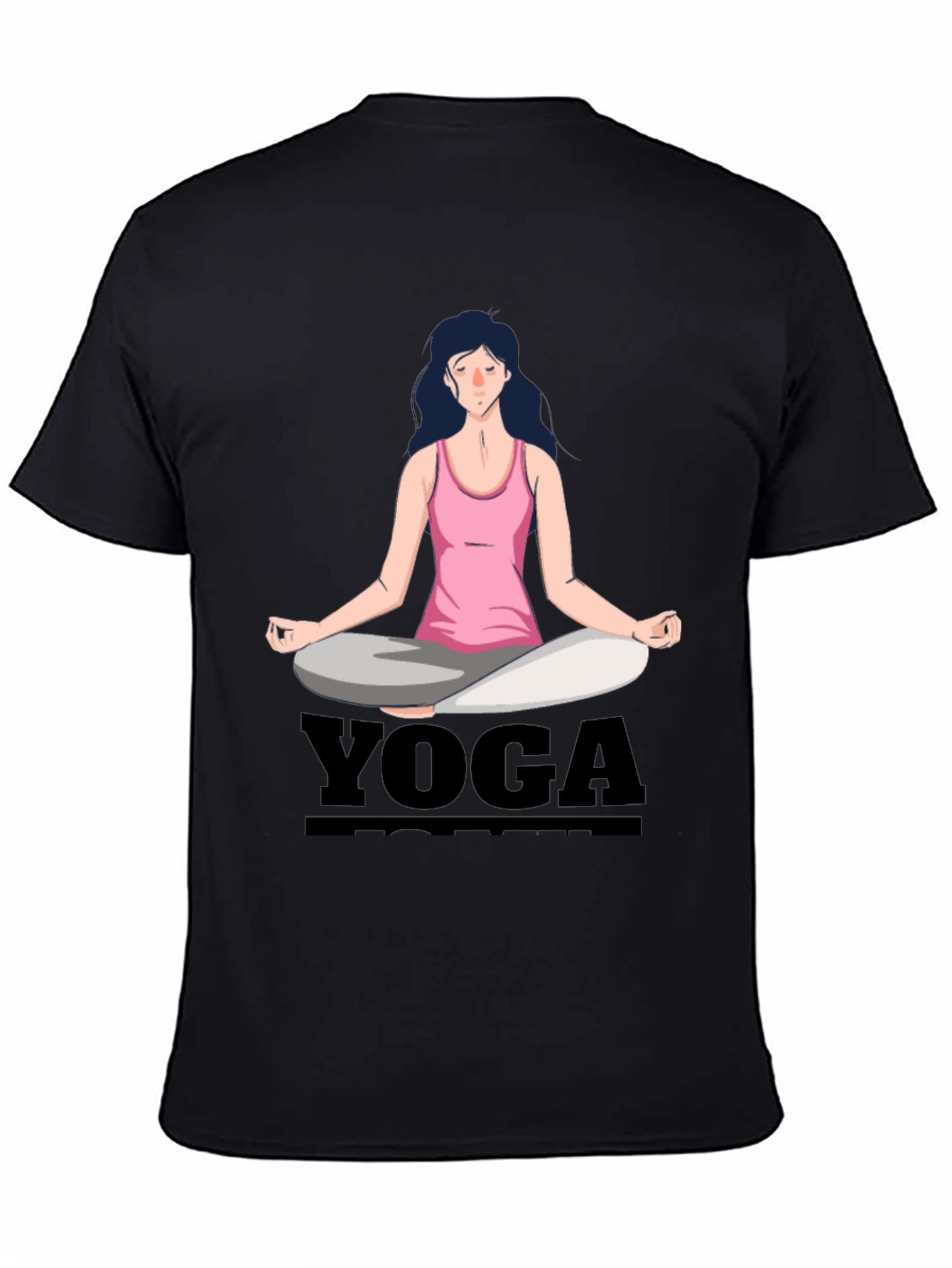 Yoga Meditation T-Shirt Black