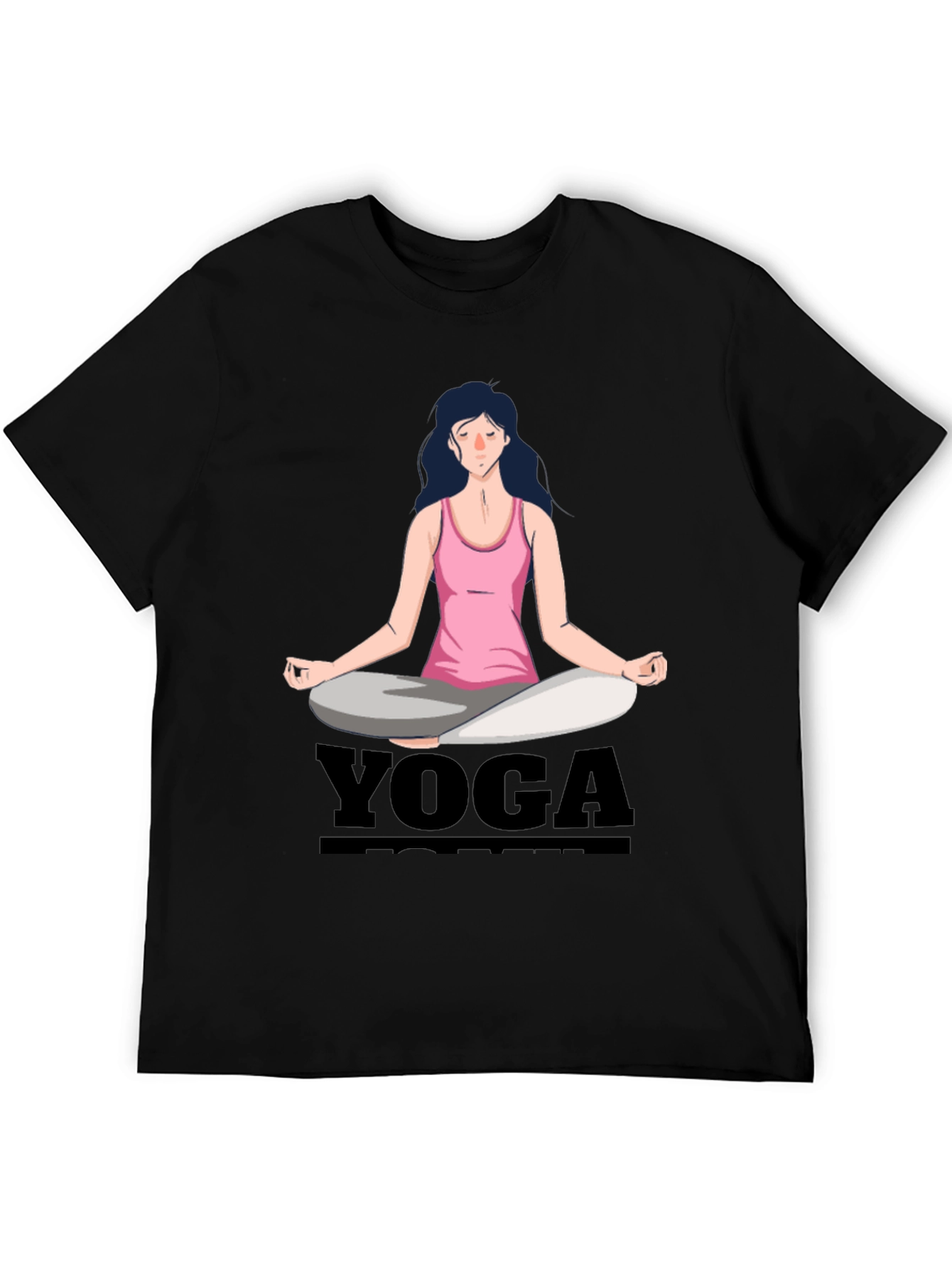 Yoga Meditation T-Shirt Black
