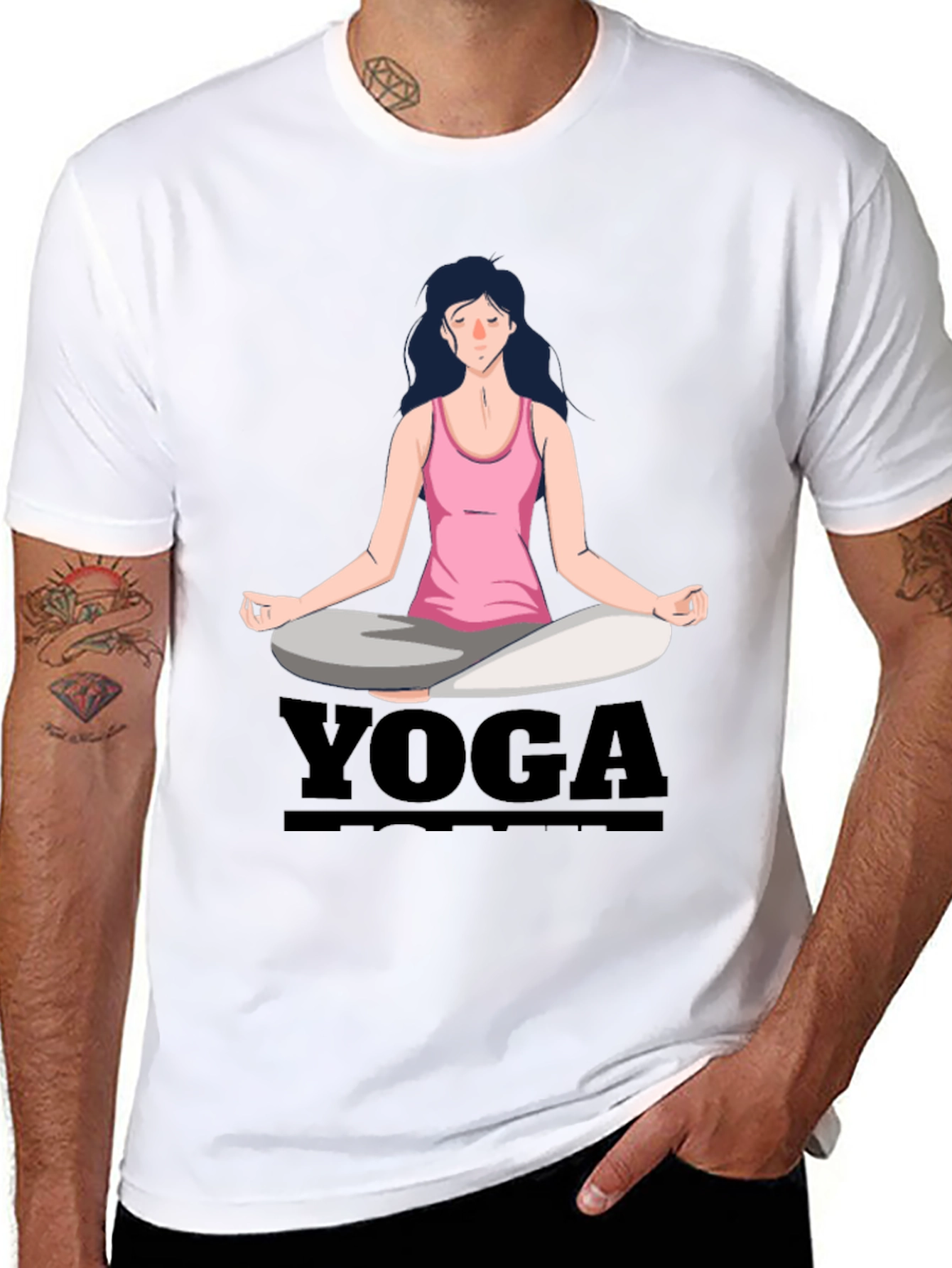 Yoga Meditation T-Shirt Black