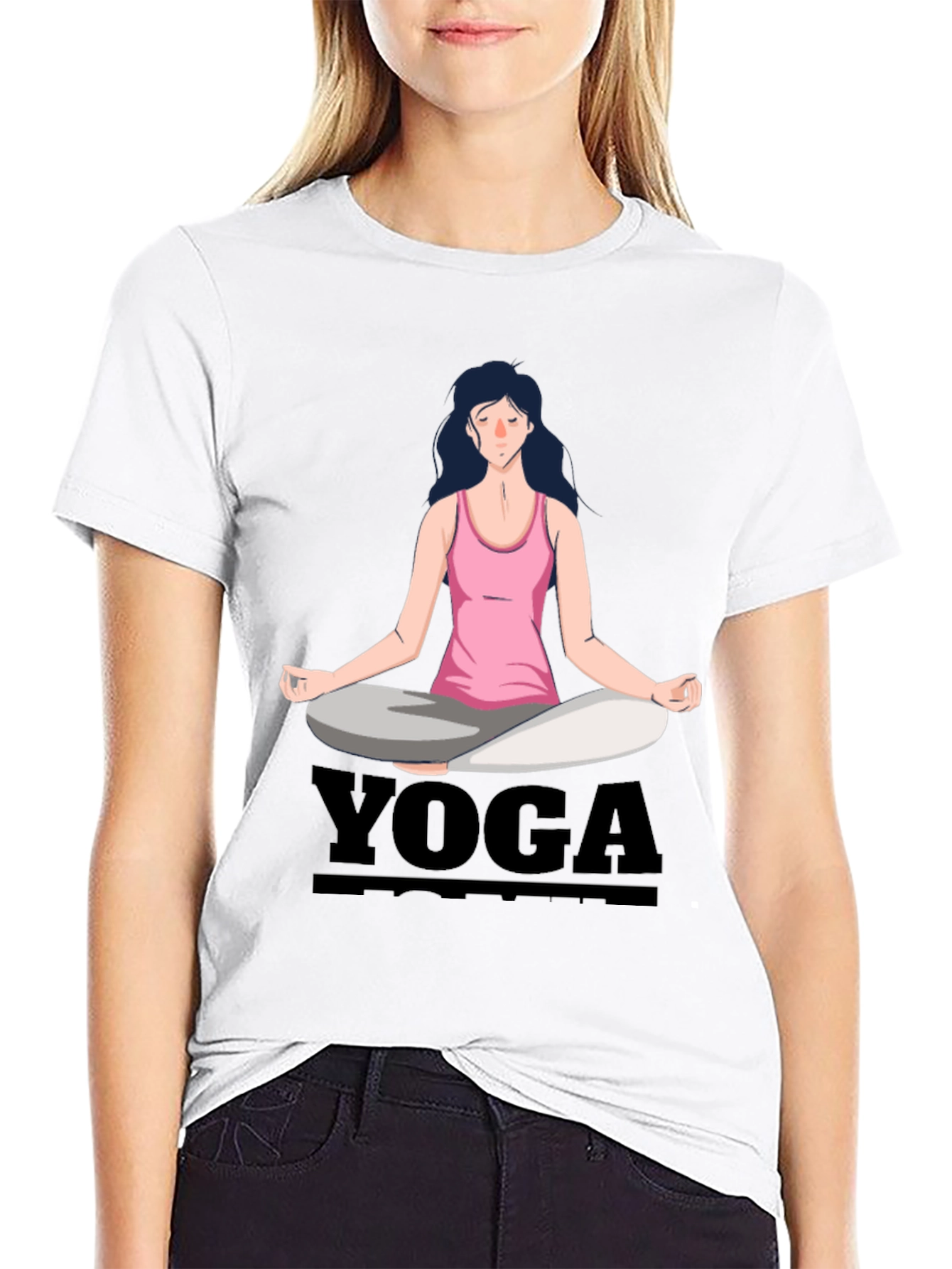 Yoga Meditation T-Shirt Black