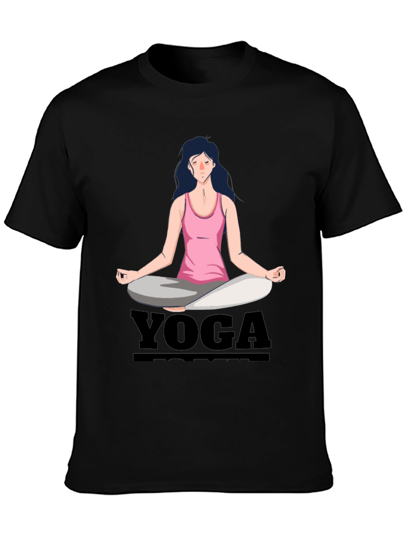 Yoga Meditation T-Shirt Black