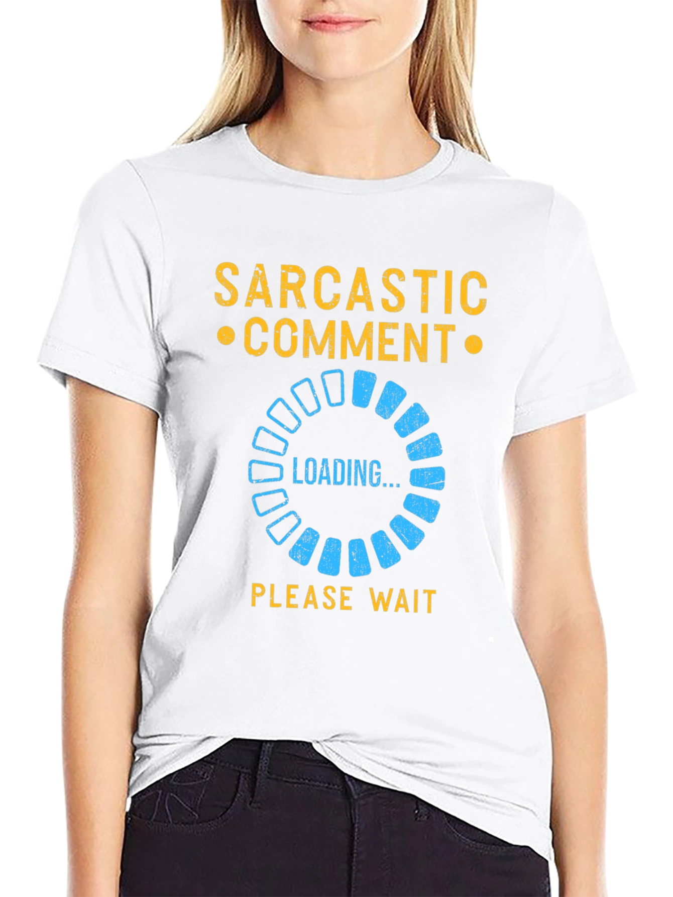 Sarcastic Comment Loading T-Shirt - Funny Novelty Tee