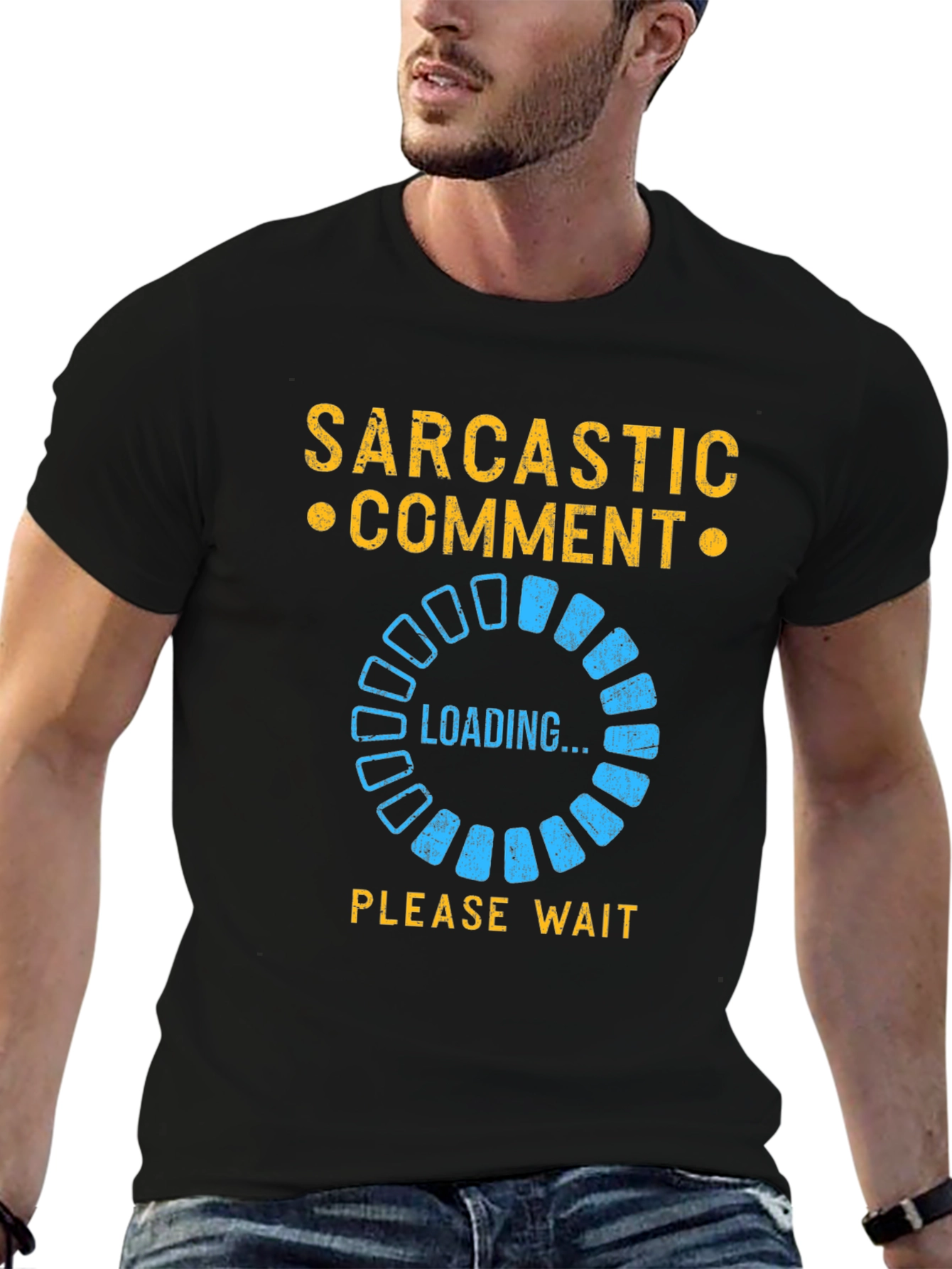 Sarcastic Comment Loading T-Shirt - Funny Novelty Tee