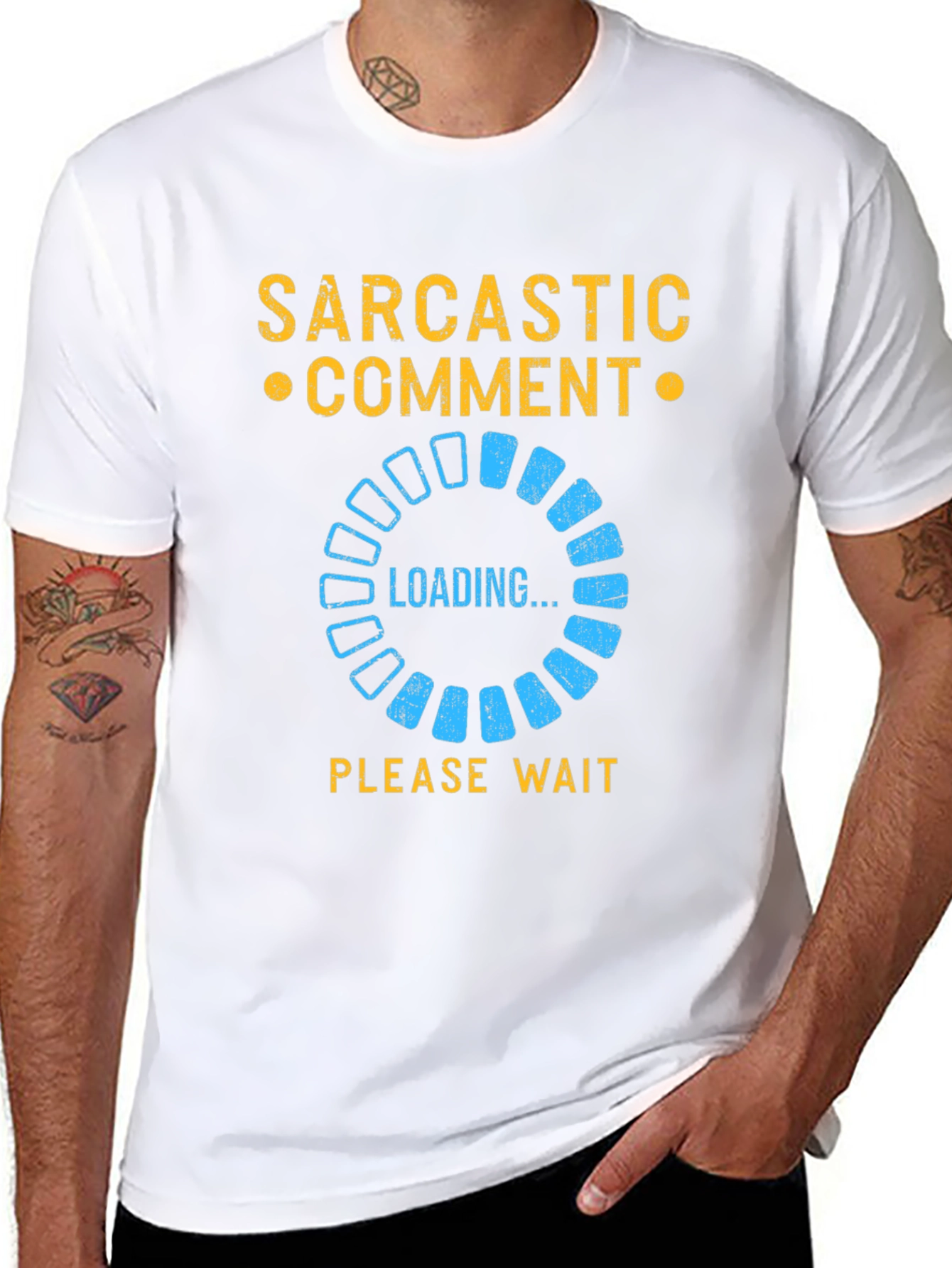 Sarcastic Comment Loading T-Shirt - Funny Novelty Tee