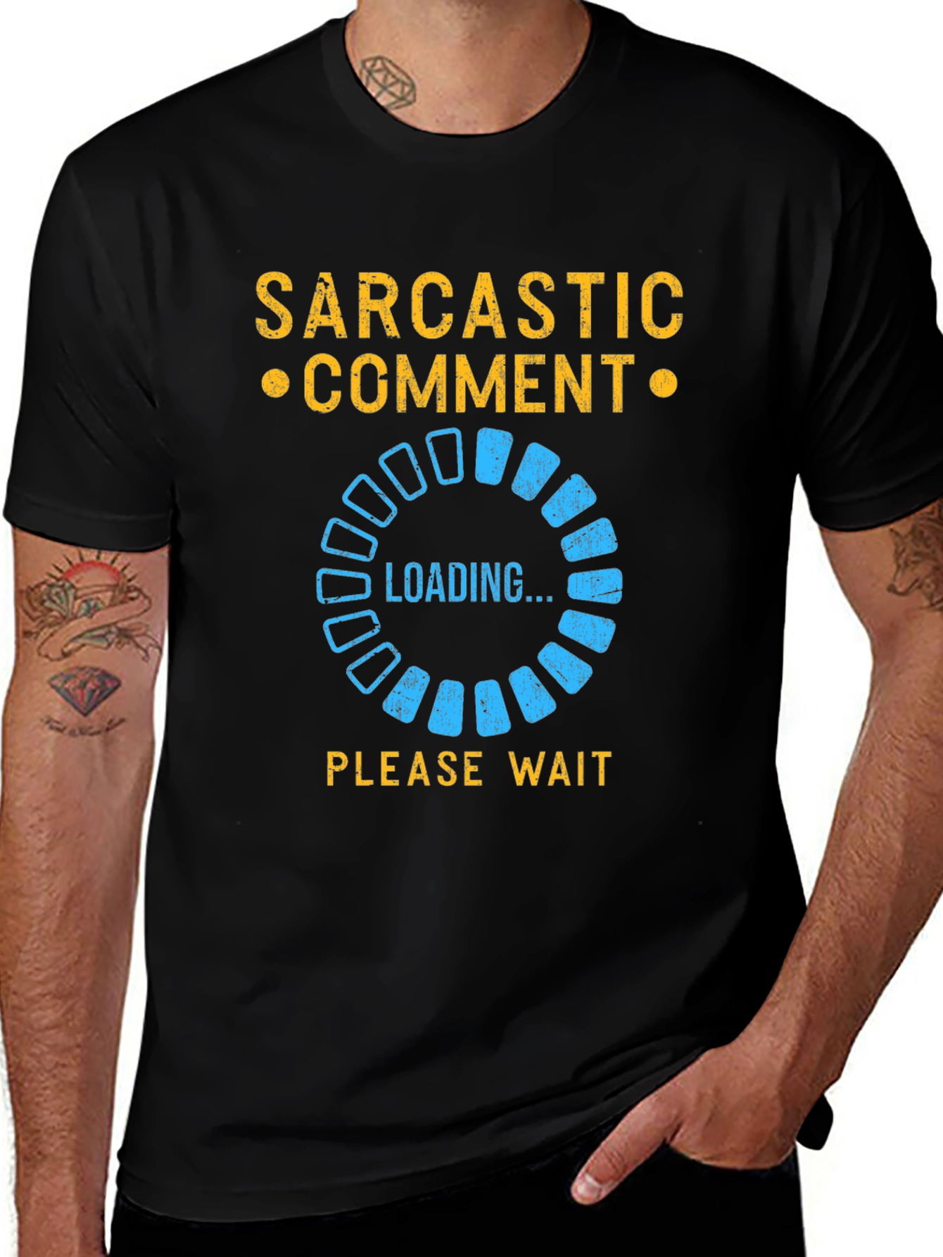 Sarcastic Comment Loading T-Shirt - Funny Novelty Tee