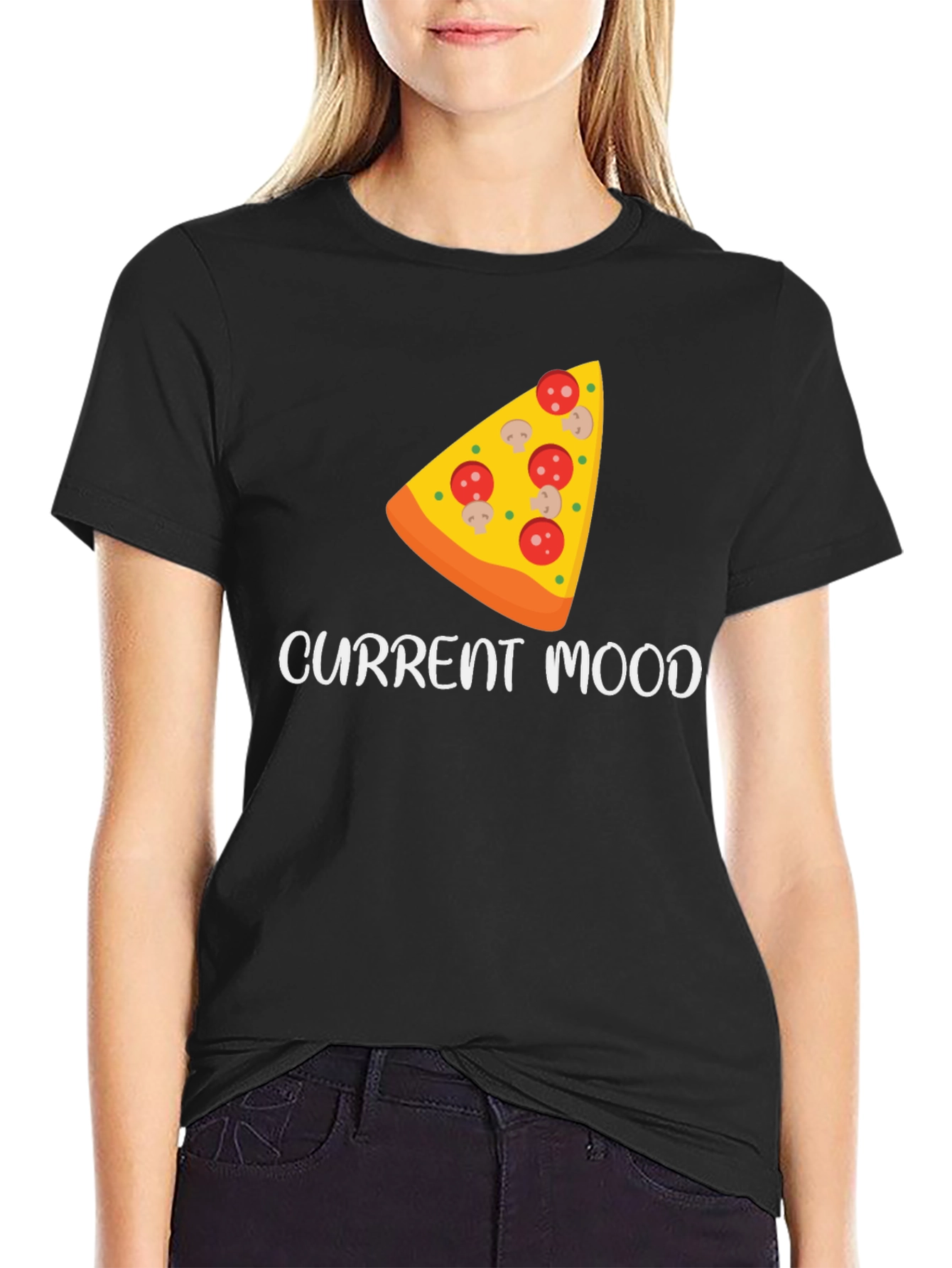 Pizza Mood Graphic Tee - Unisex Casual T-Shirt