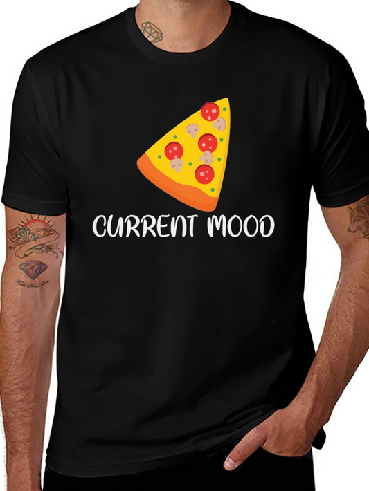 Pizza Mood Graphic Tee - Unisex Casual T-Shirt