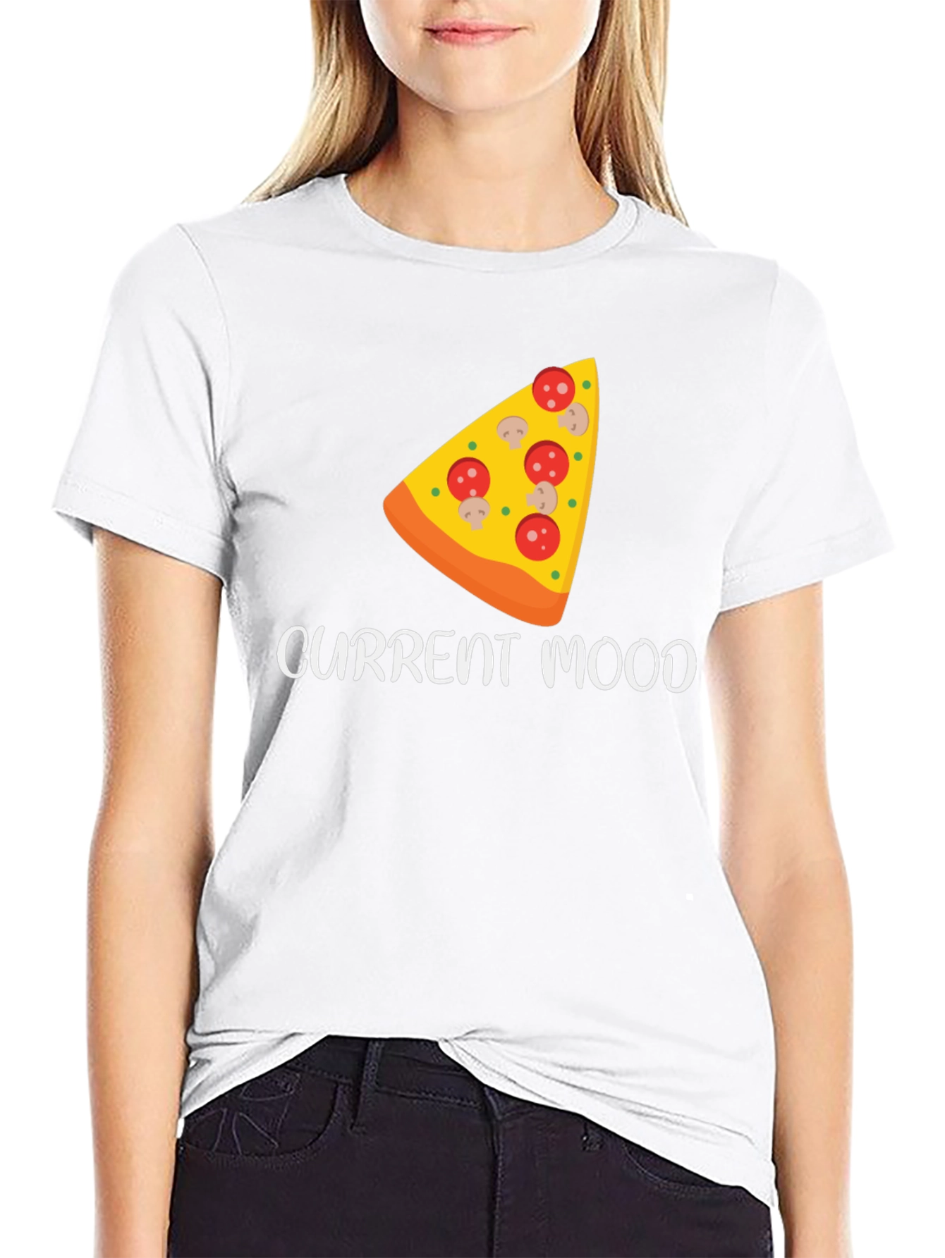 Pizza Mood Graphic Tee - Unisex Casual T-Shirt
