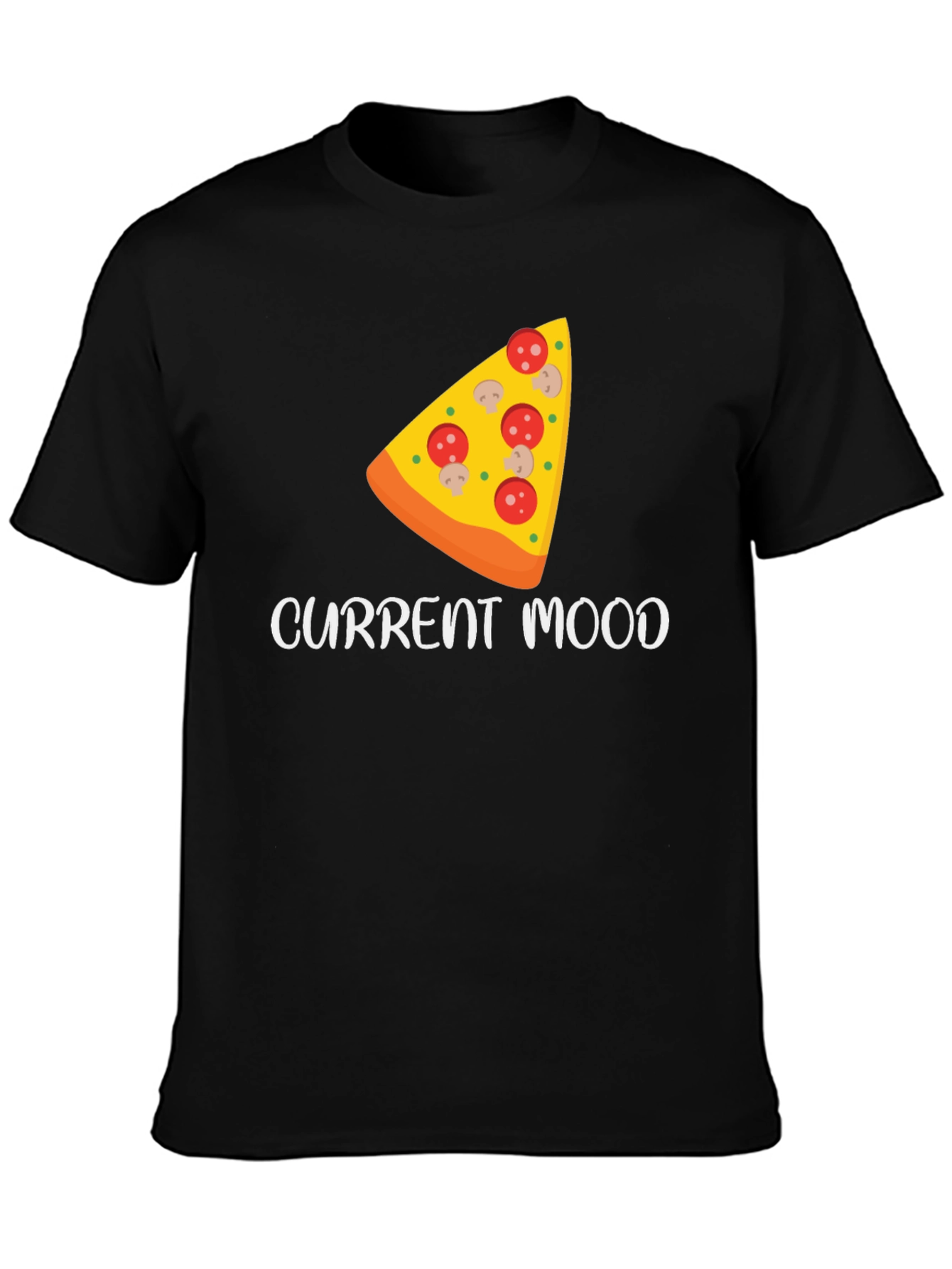 Pizza Mood Graphic Tee - Unisex Casual T-Shirt