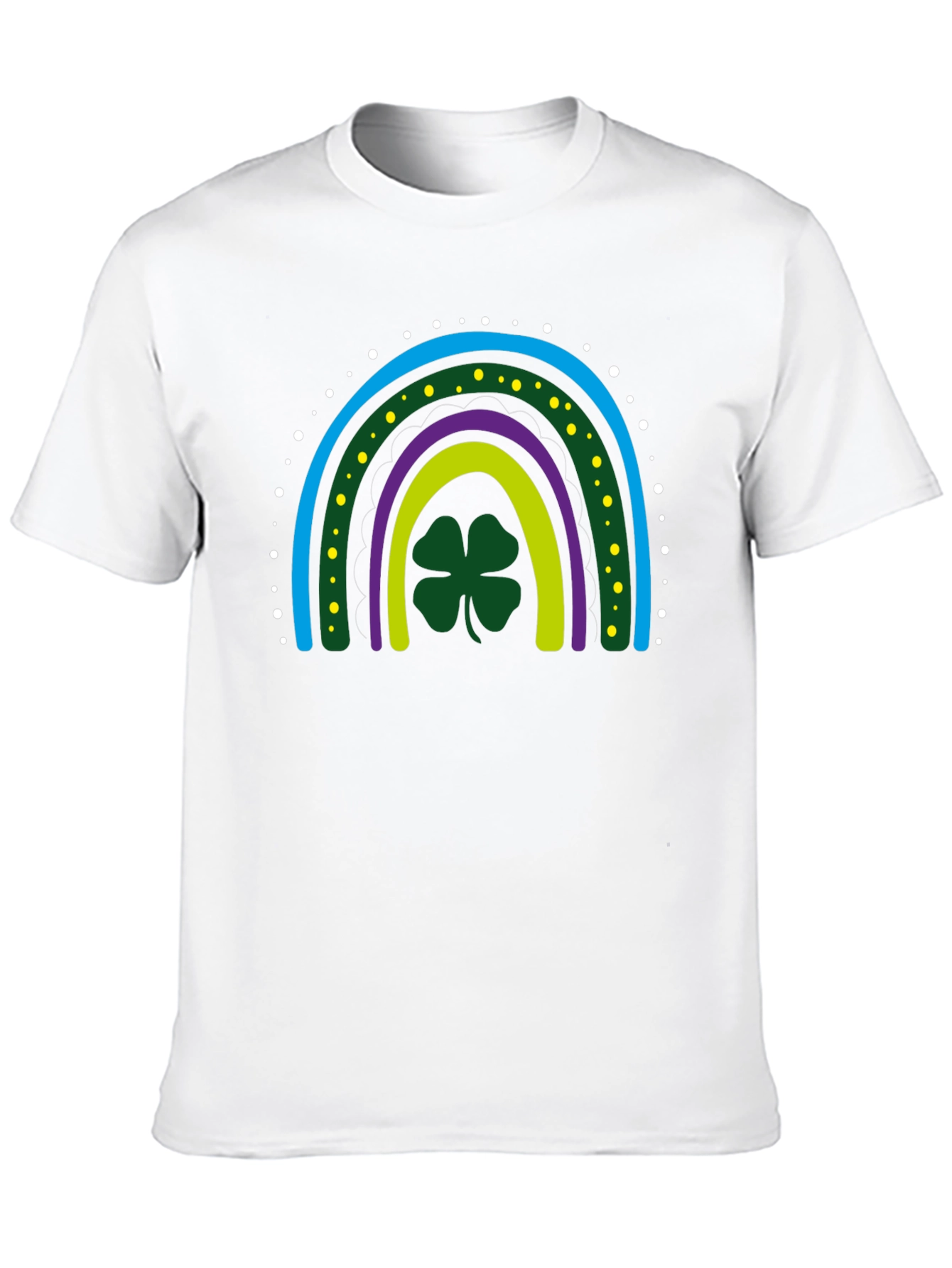 St. Patricks Day Rainbow Clover T-Shirt