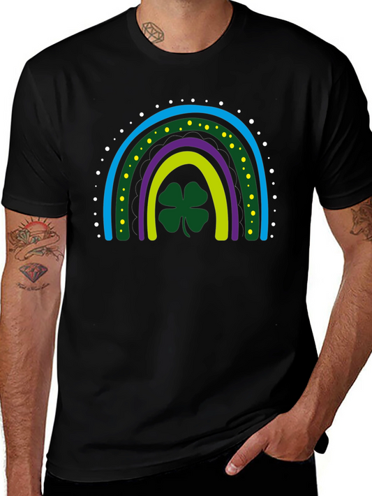 St. Patricks Day Rainbow Clover T-Shirt