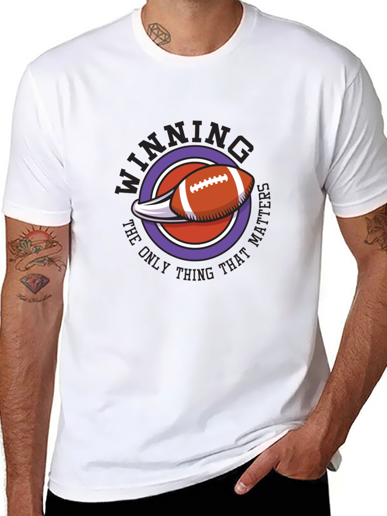 Winning Matters T-Shirt - Football Design