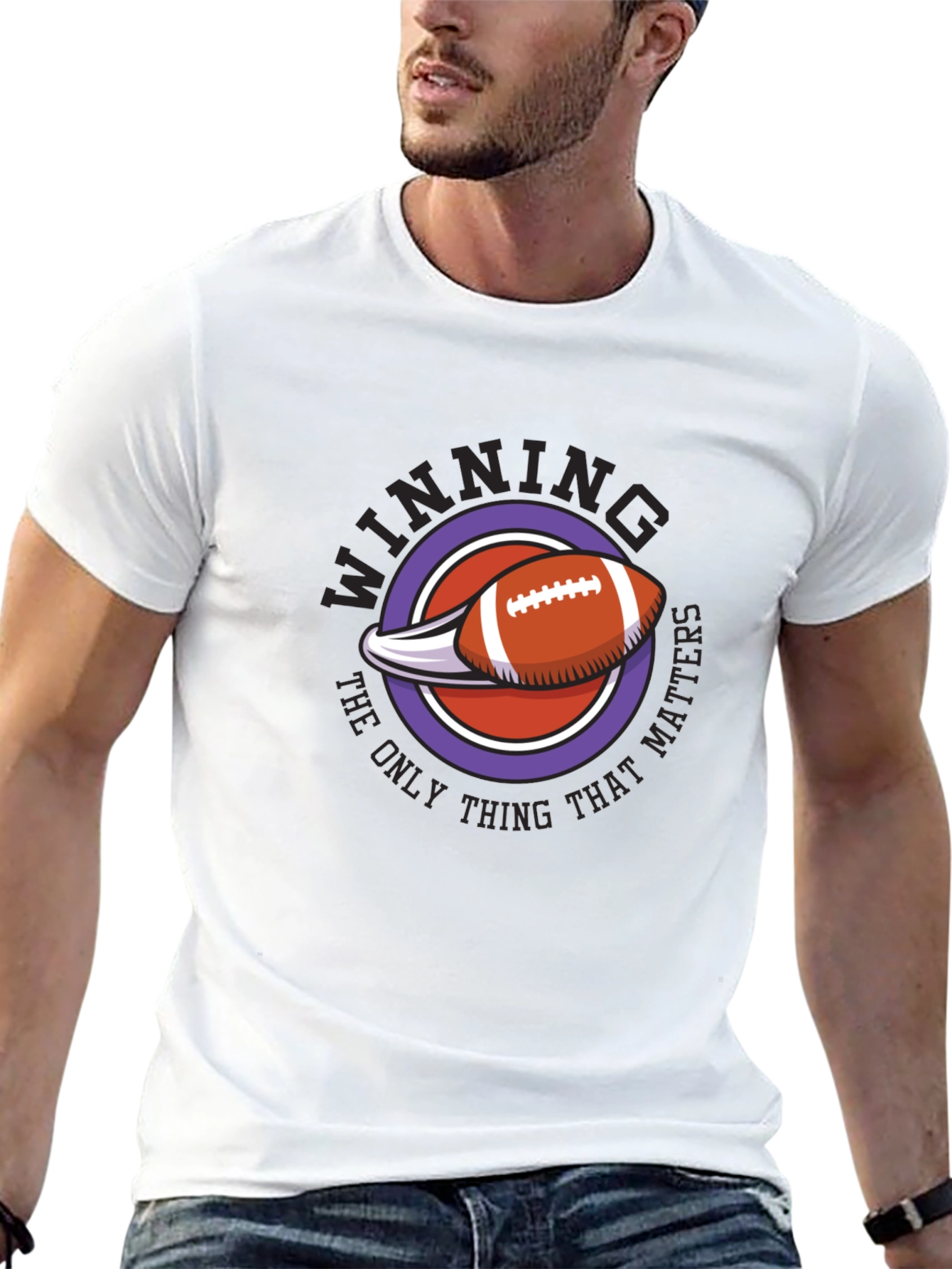 Winning Matters T-Shirt - Football Design