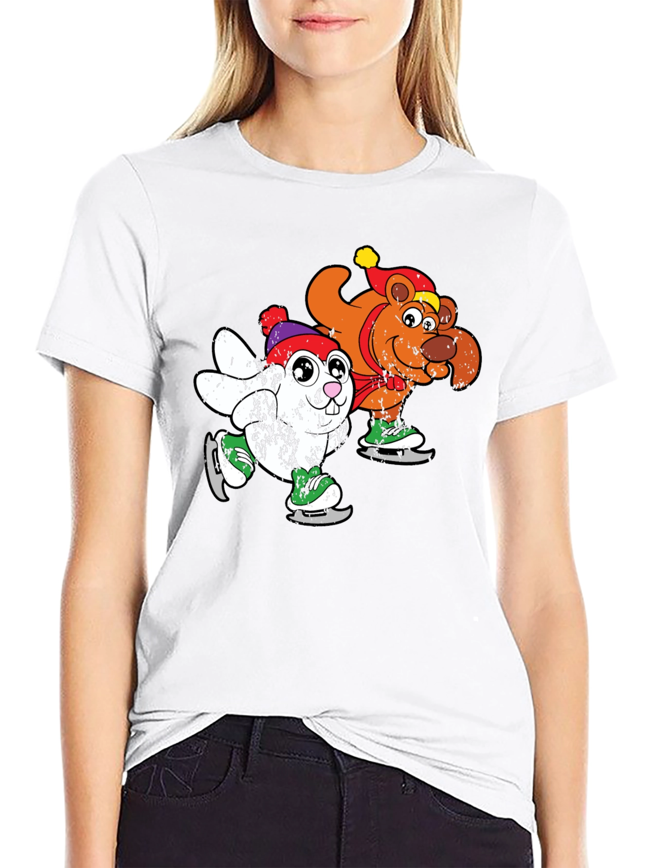 Skating Friends Graphic T-Shirt