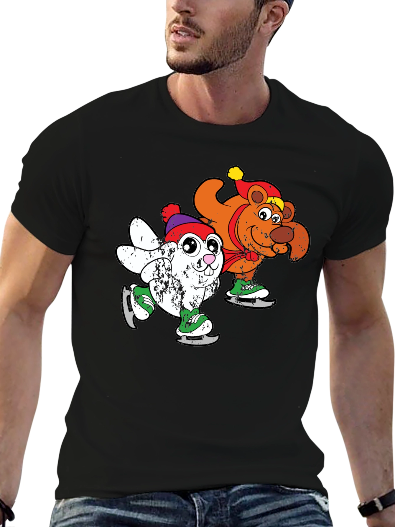 Skating Friends Graphic T-Shirt