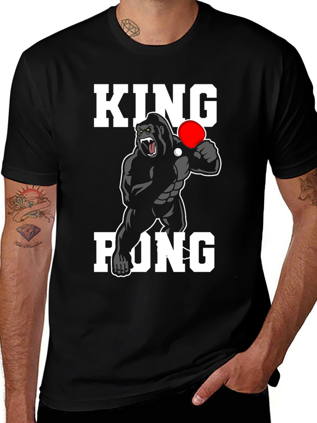 King Pong Gorilla Graphic T-Shirt
