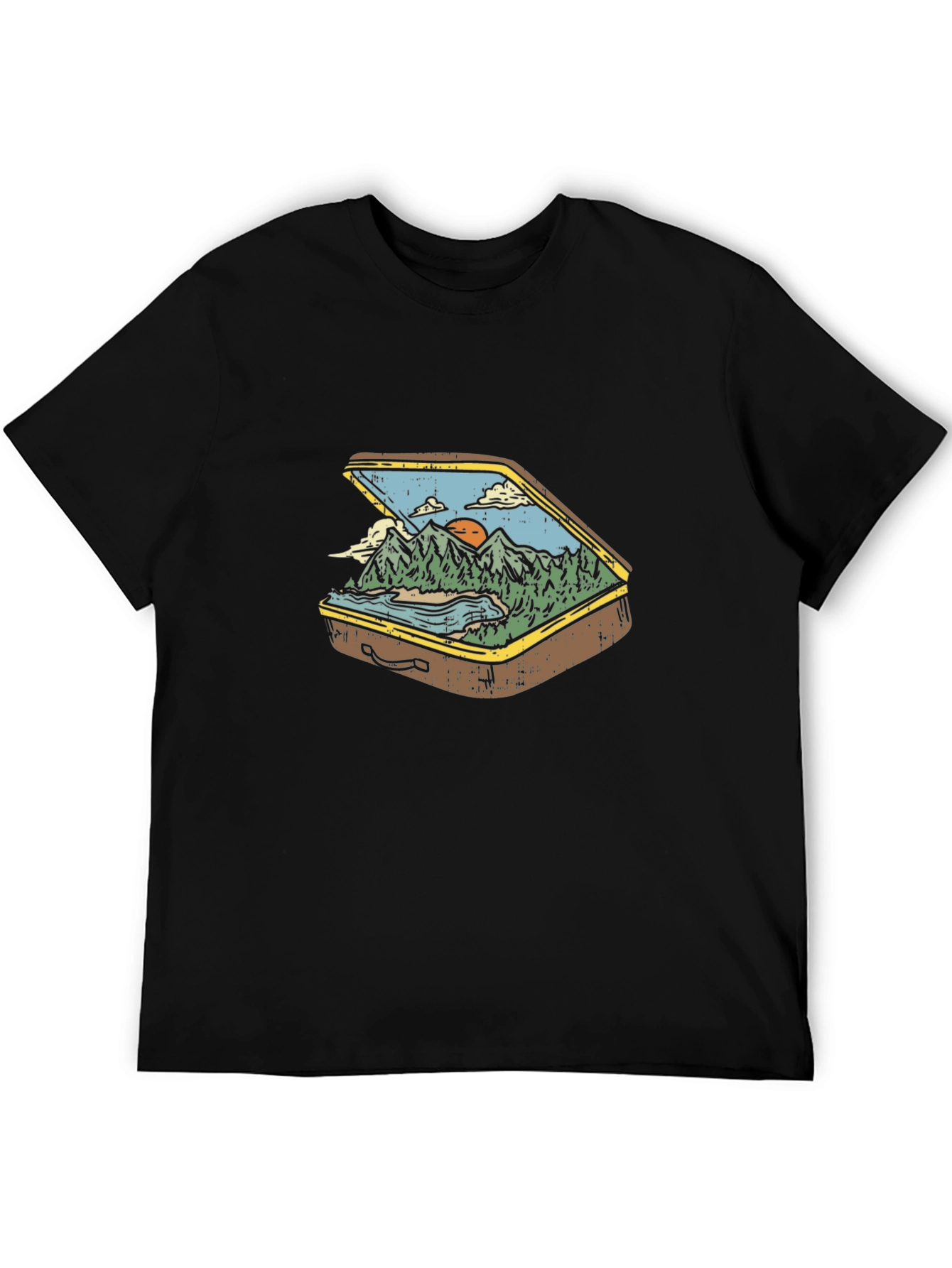 Suitcase Nature Graphic T-Shirt