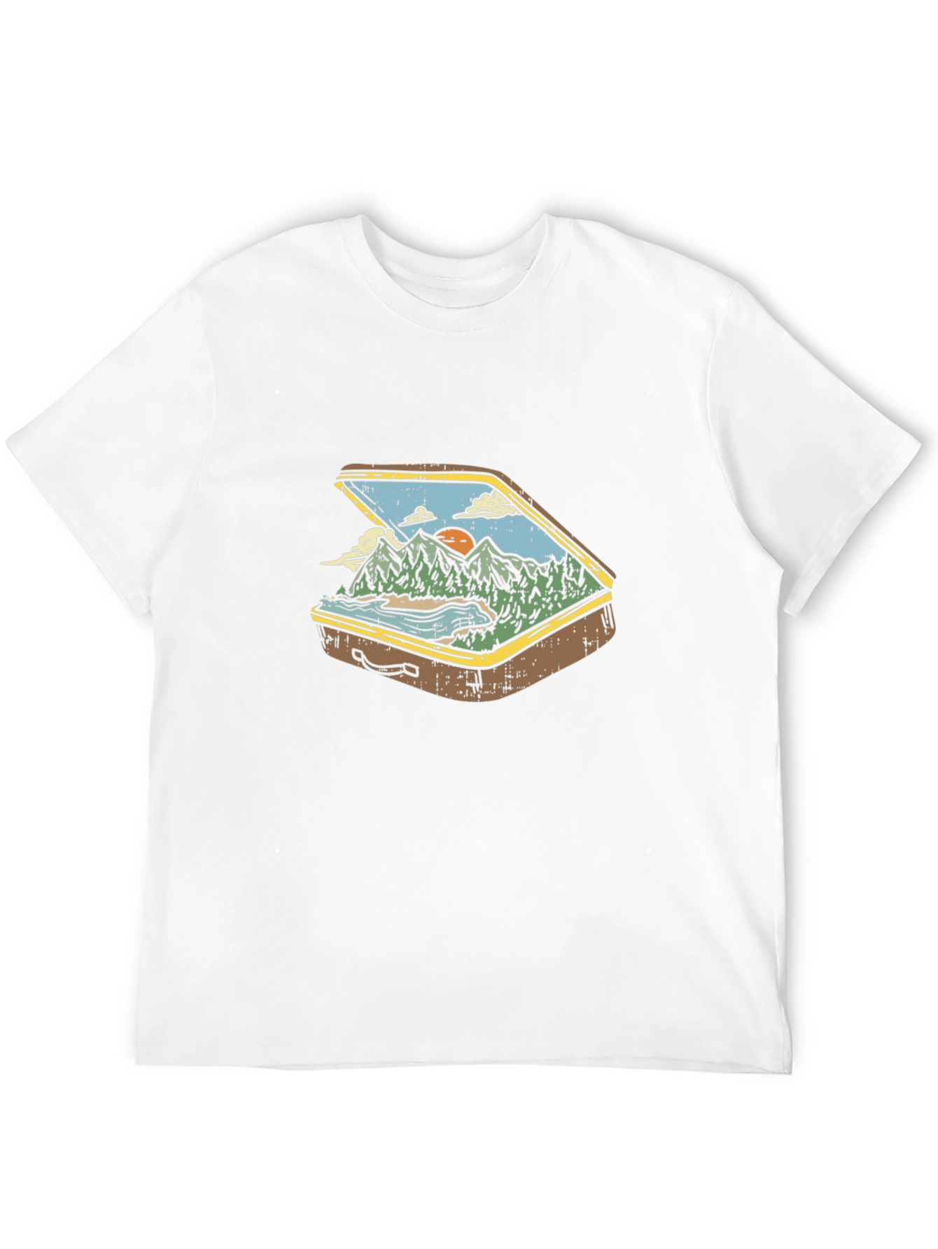 Suitcase Nature Graphic T-Shirt