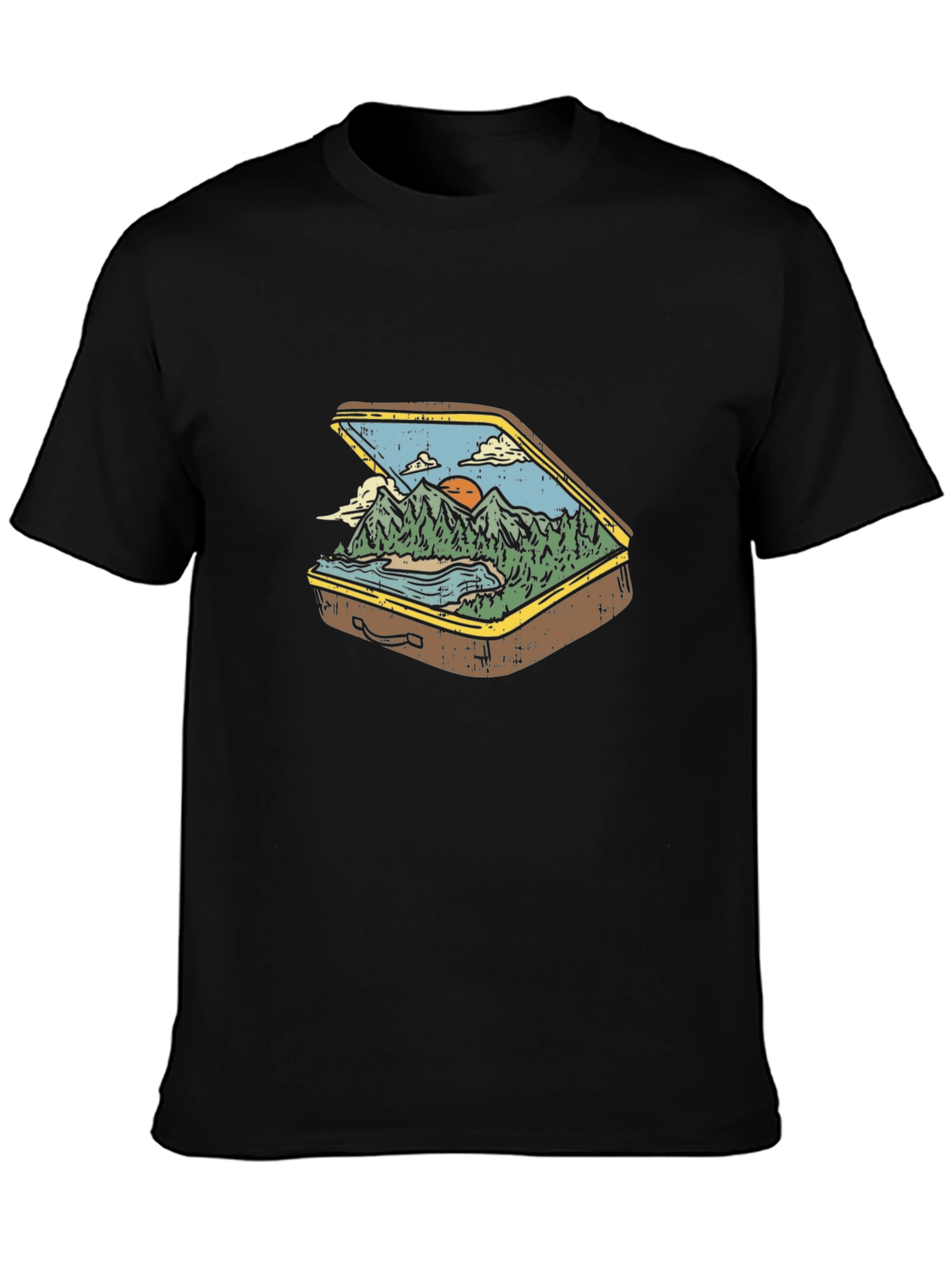 Suitcase Nature Graphic T-Shirt