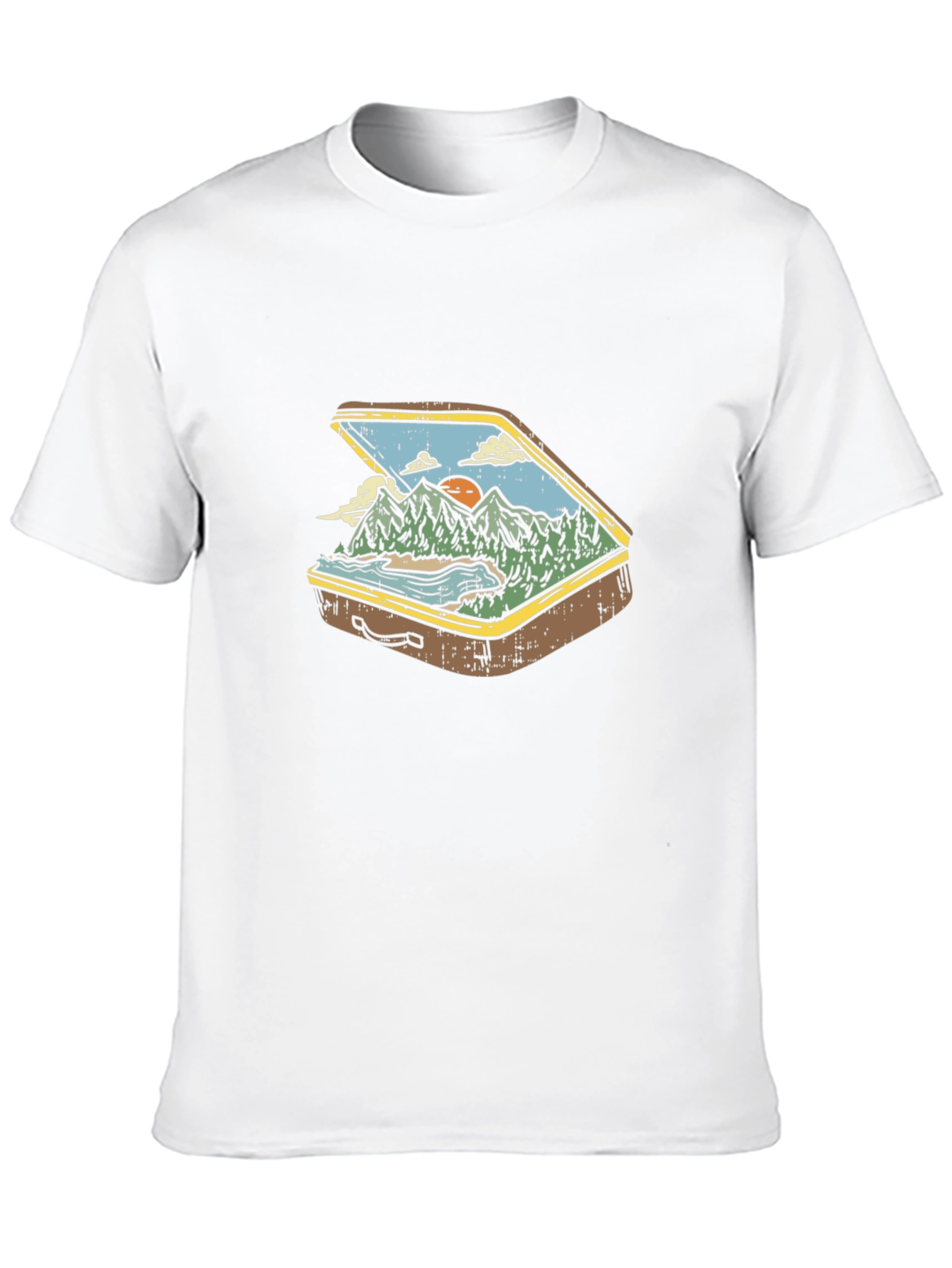 Suitcase Nature Graphic T-Shirt