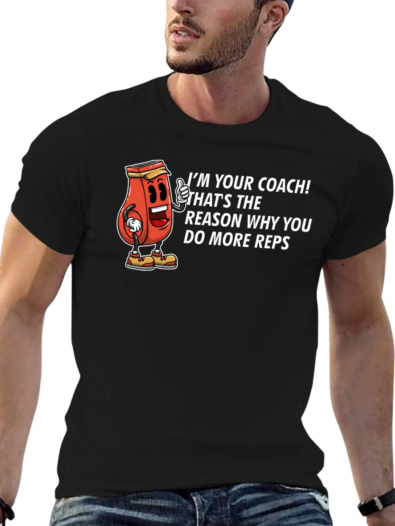 Coach Kool-Aid Man More Reps Black T-Shirt