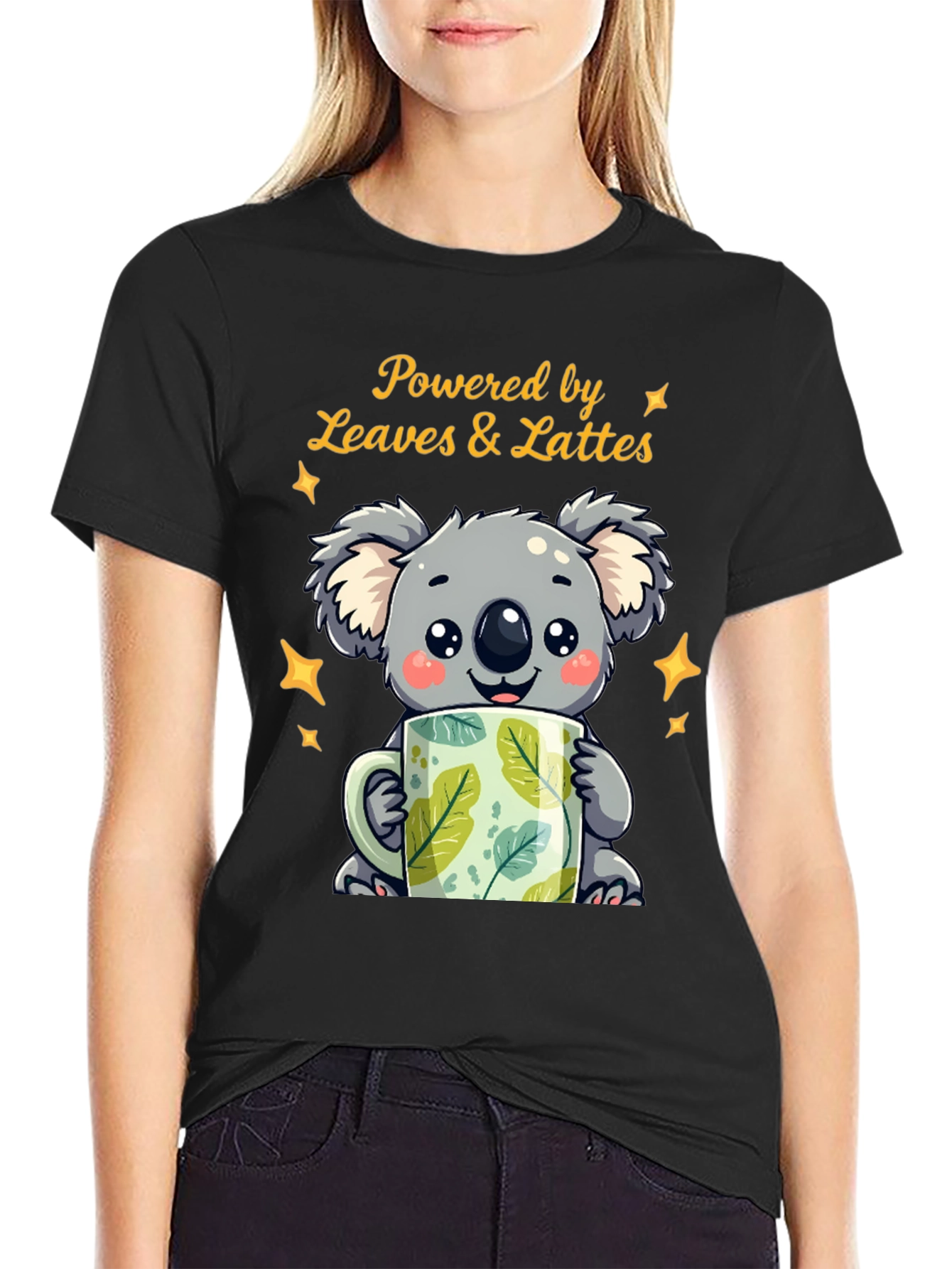 Koala Leaves & Lattes Graphic Tee