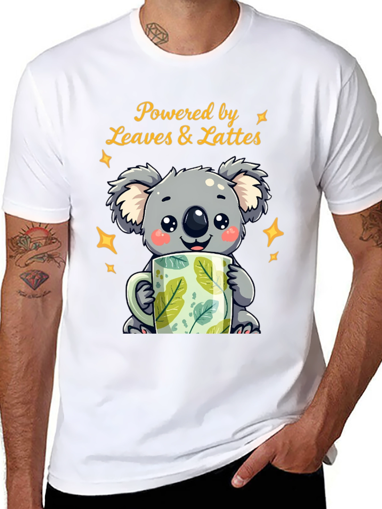 Koala Leaves & Lattes Graphic Tee