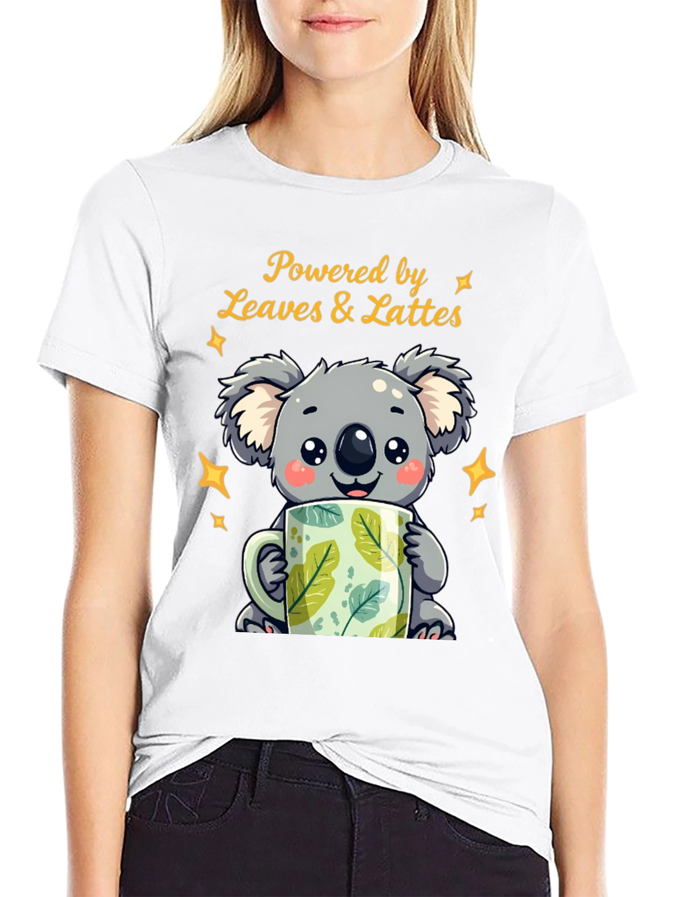 Koala Leaves & Lattes Graphic Tee