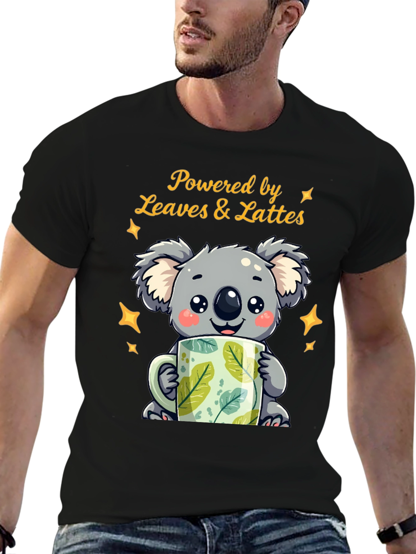 Koala Leaves & Lattes Graphic Tee
