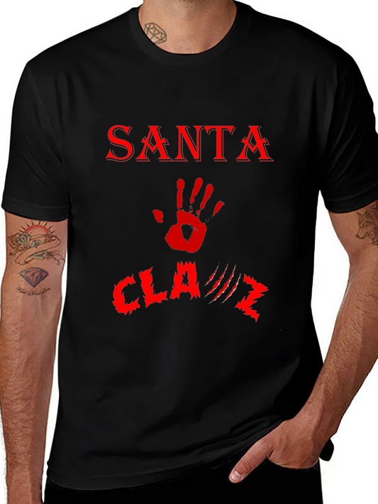 Santa Claws T-Shirt - Red Print