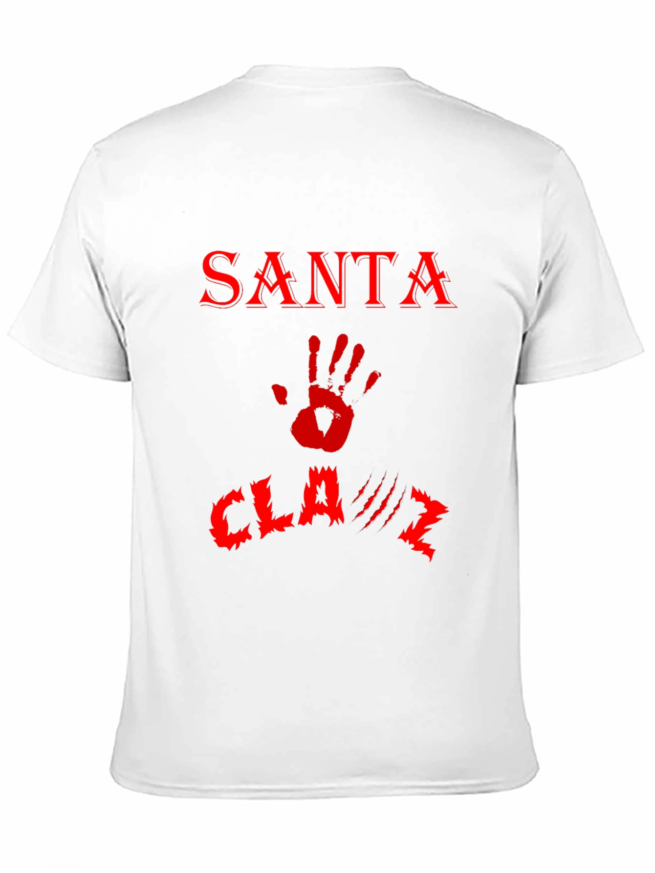 Santa Claws T-Shirt - Red Print