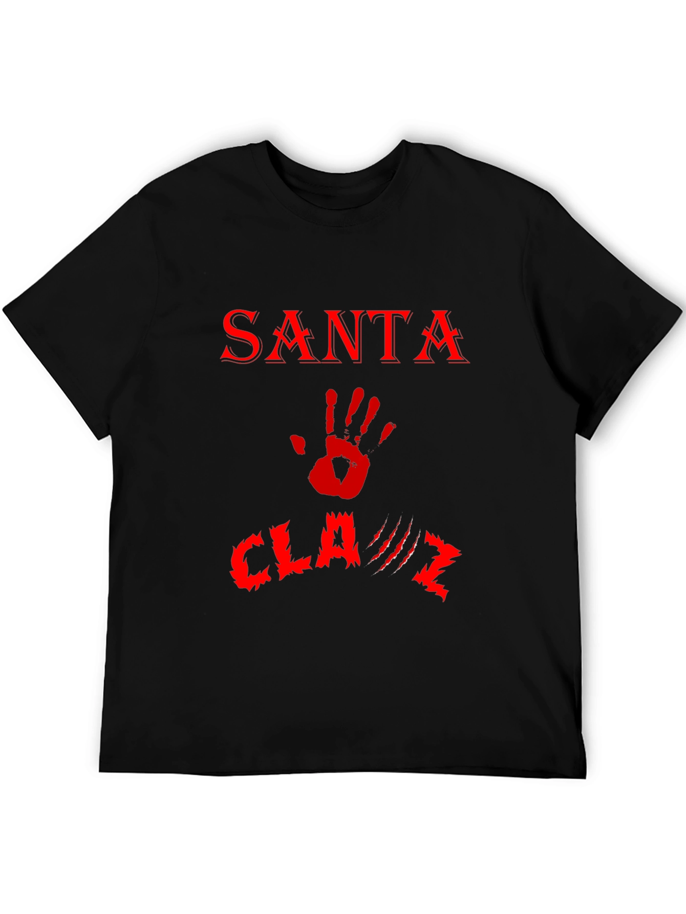 Santa Claws T-Shirt - Red Print
