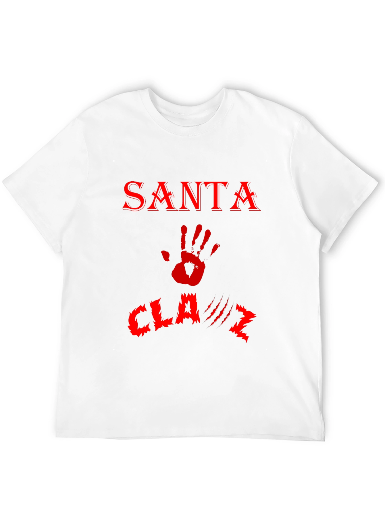 Santa Claws T-Shirt - Red Print