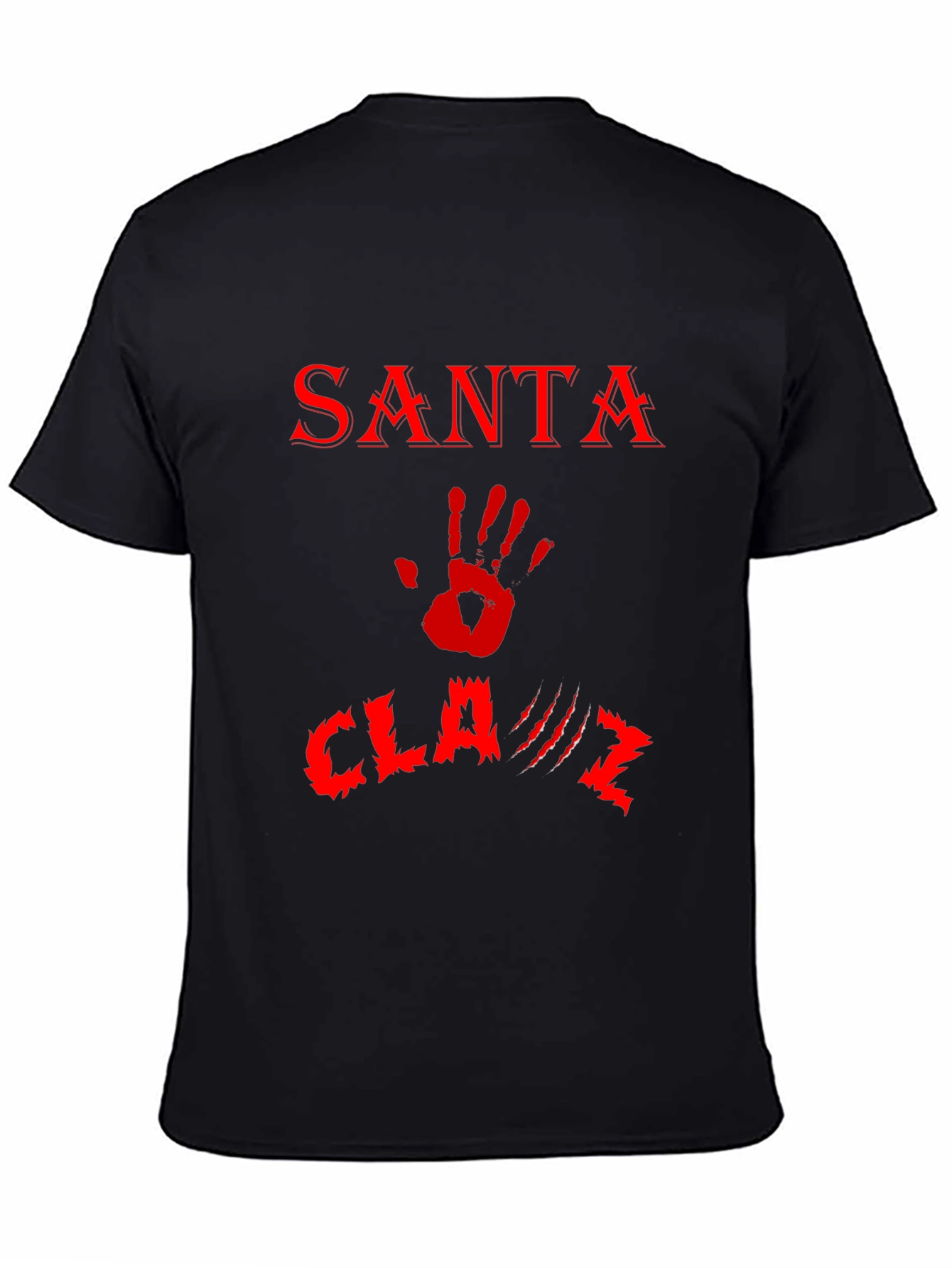 Santa Claws T-Shirt - Red Print