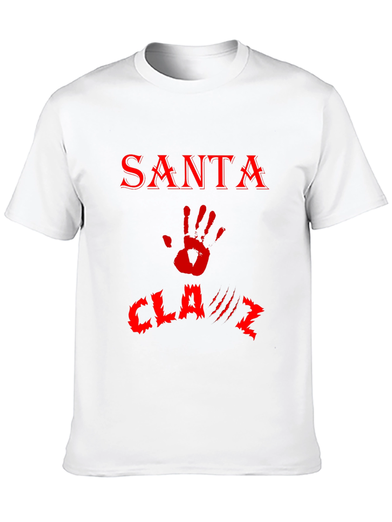 Santa Claws T-Shirt - Red Print