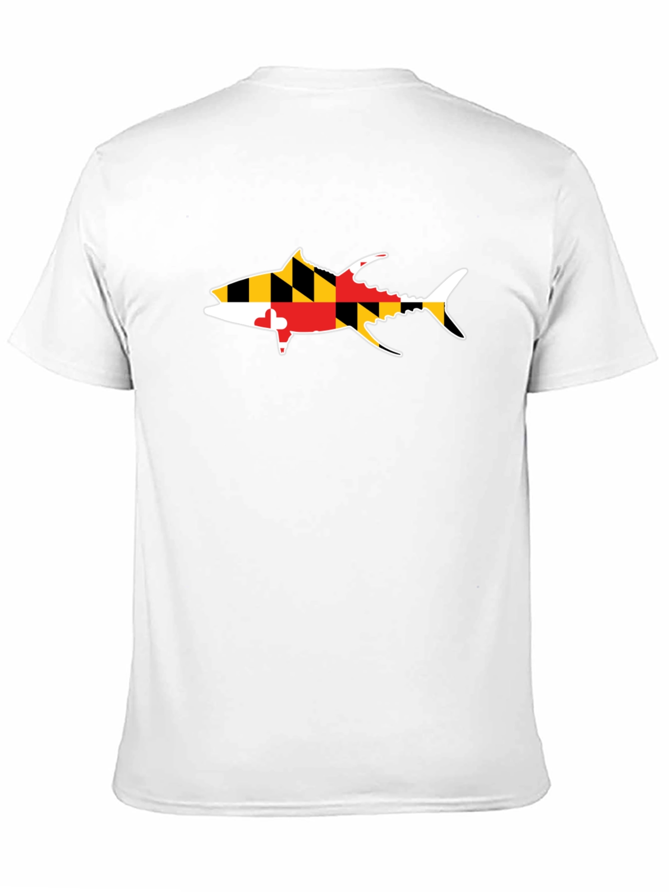 Maryland Flag Tuna Fish Graphic T-Shirt