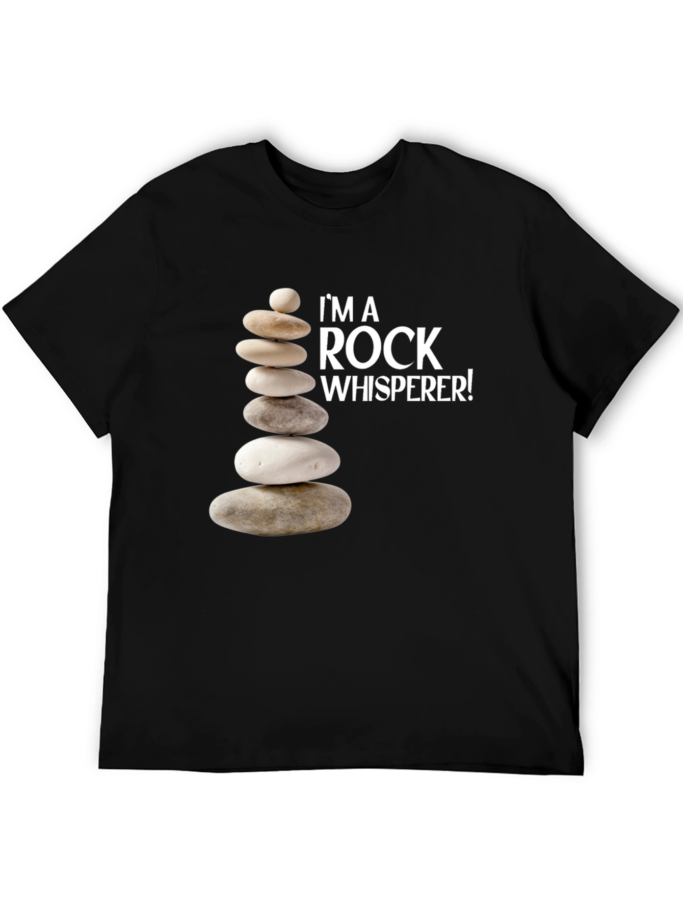 Rock Whisperer Graphic T-Shirt - Black