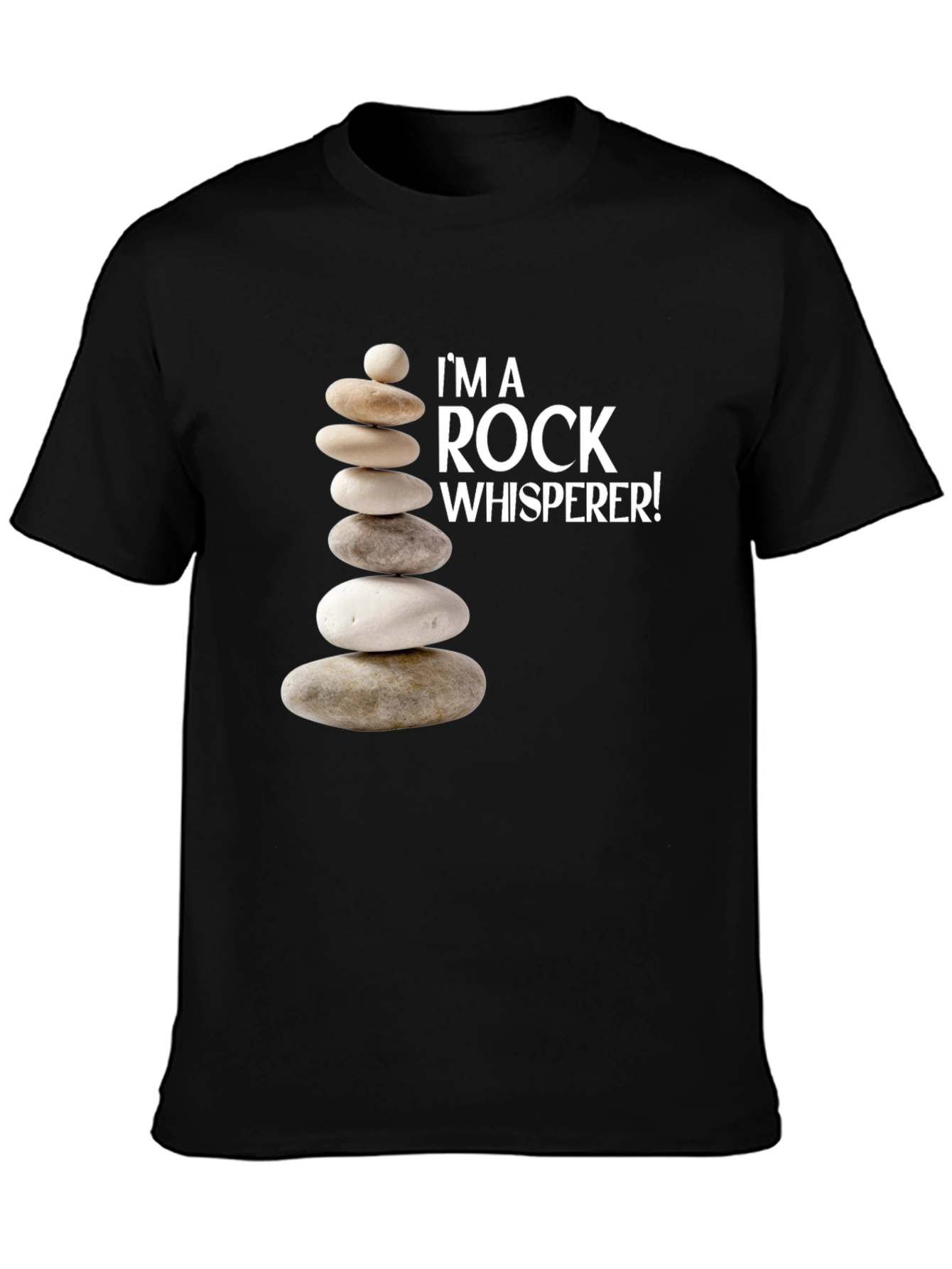 Rock Whisperer Graphic T-Shirt - Black