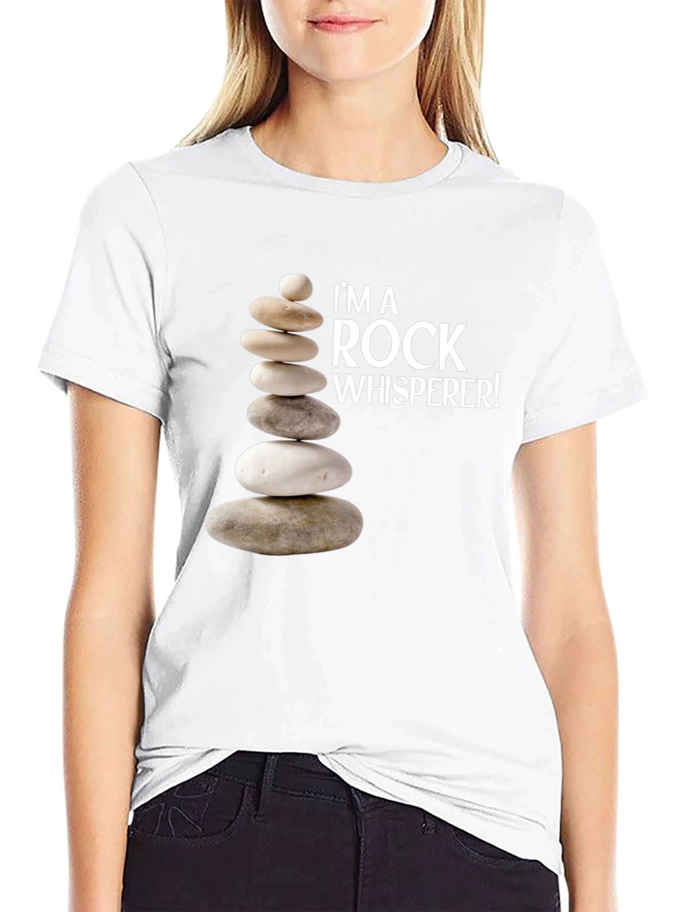 Rock Whisperer Graphic T-Shirt - Black
