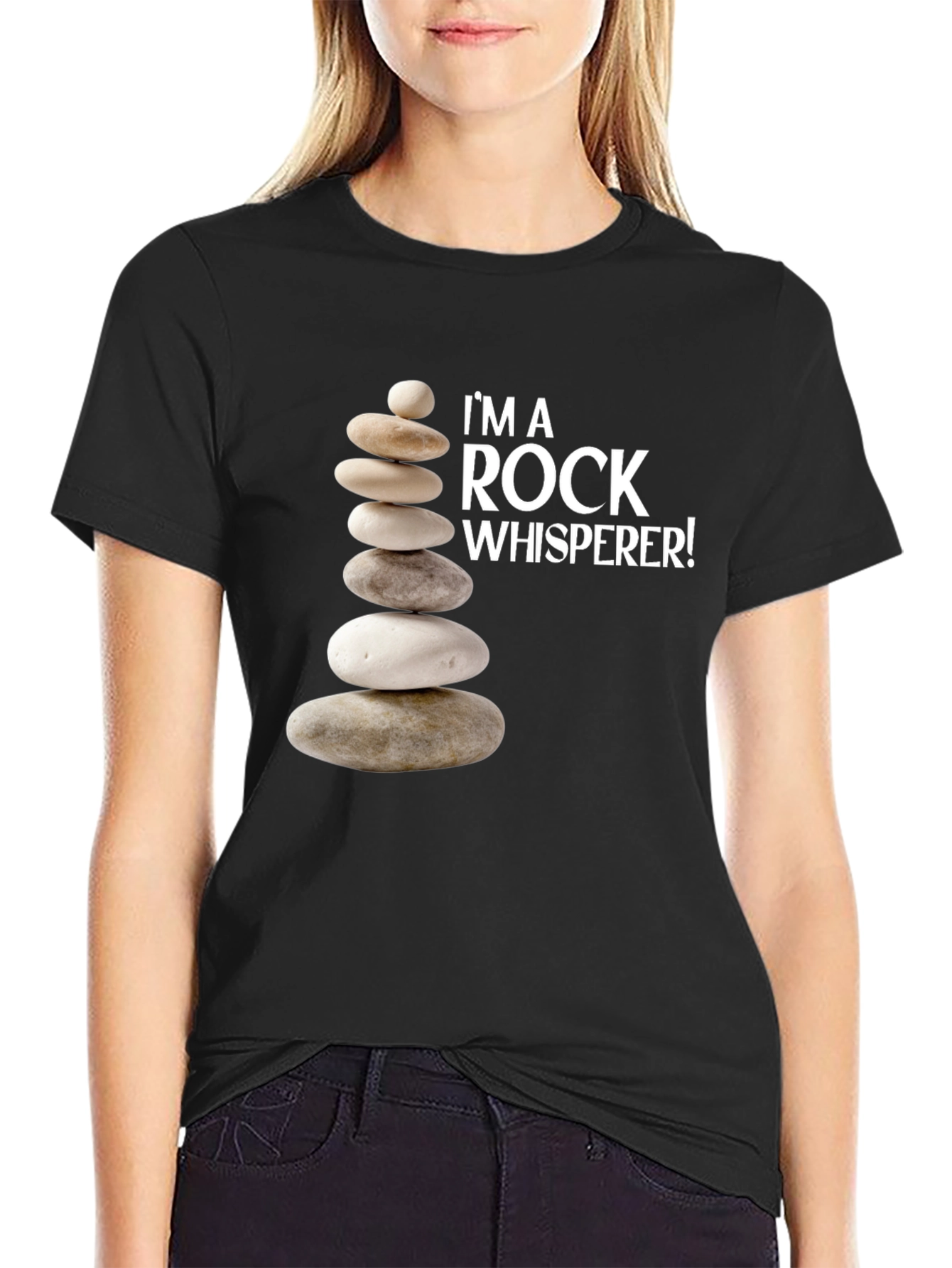 Rock Whisperer Graphic T-Shirt - Black
