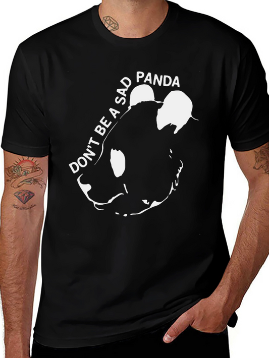 Sad Panda Graphic Tee - Black