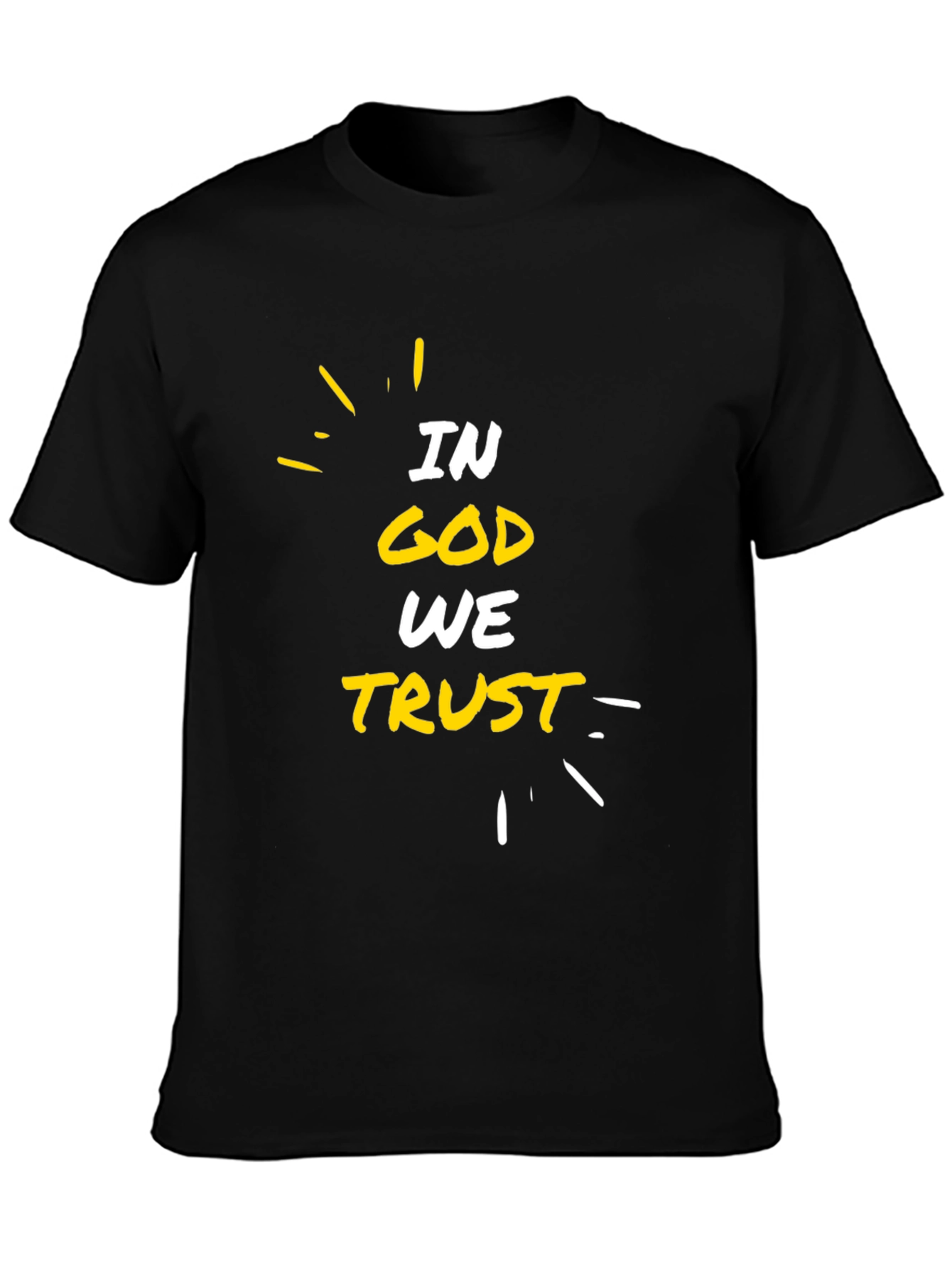In God We Trust Black Graphic T-Shirt