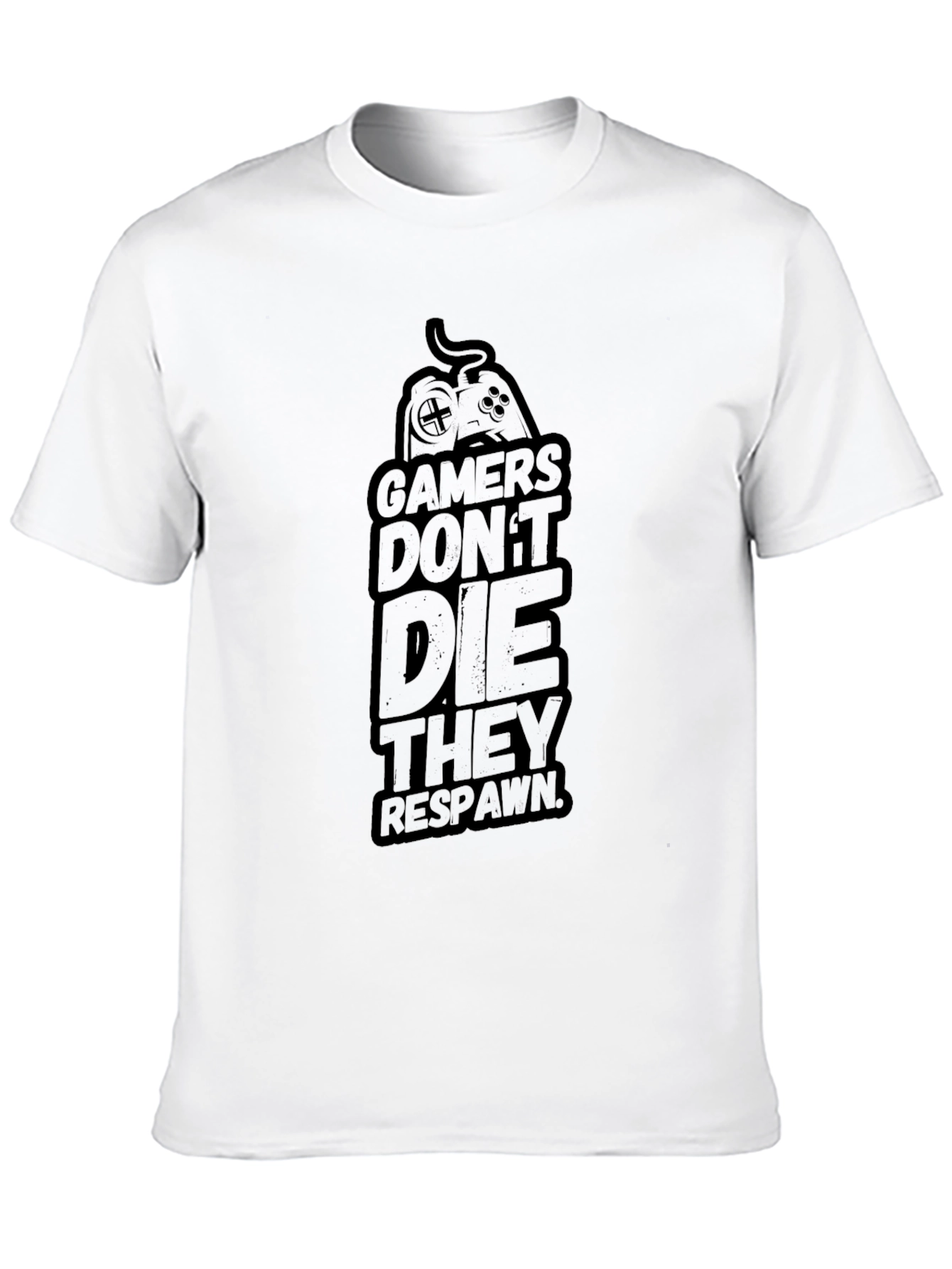 Gamers Dont Die They Respawn Graphic Tee