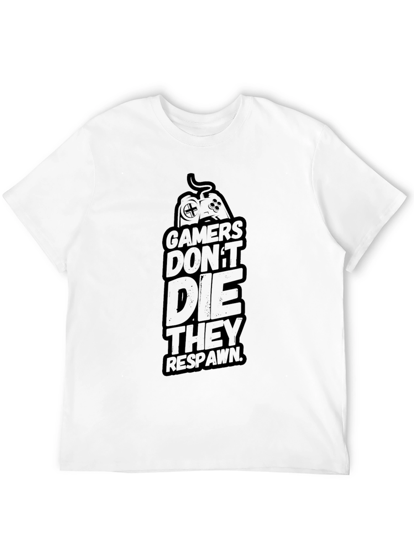 Gamers Dont Die They Respawn Graphic Tee