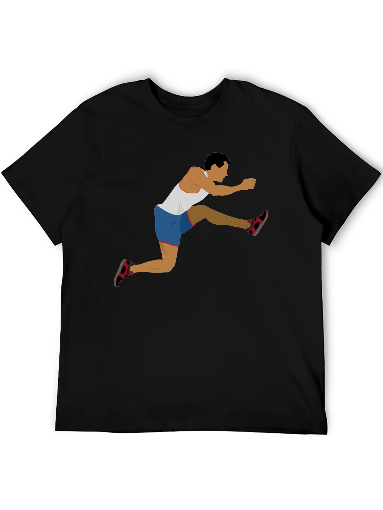 Graphic Tee - Hurdler Design Black