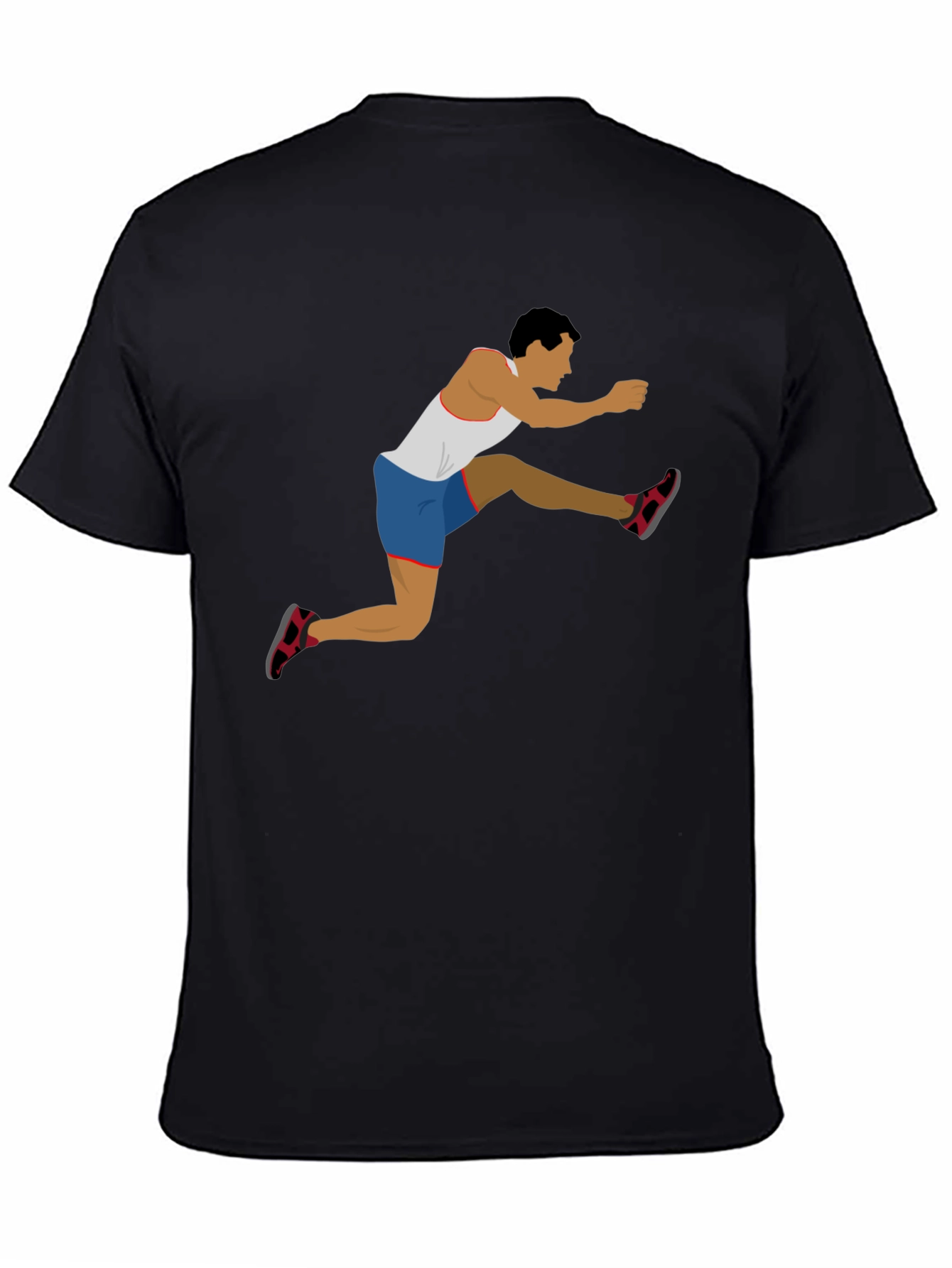 Graphic Tee - Hurdler Design Black
