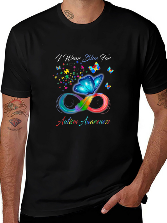 Autism Awareness Butterfly Infinity T-Shirt