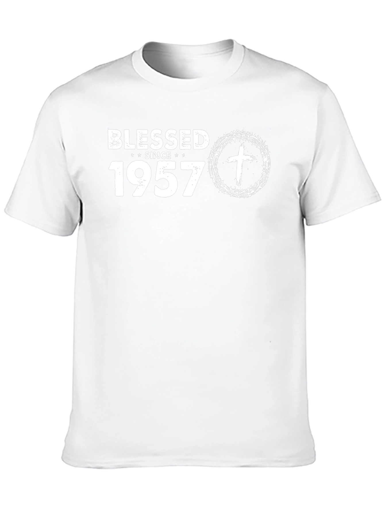 Blessed Since 1957 Black T-Shirt