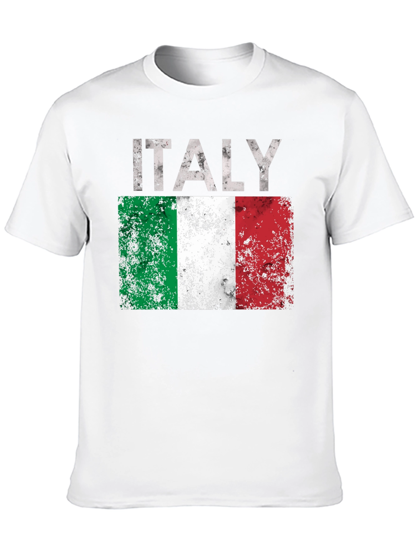 Italy Flag Distressed Graphic T-Shirt